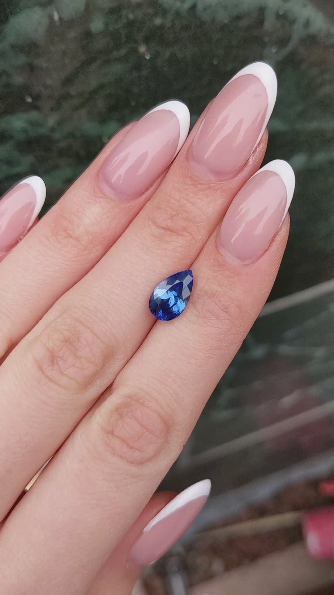 2.18 Ct. Blue Sapphire from Ceylon (Sri Lanka) Size Video