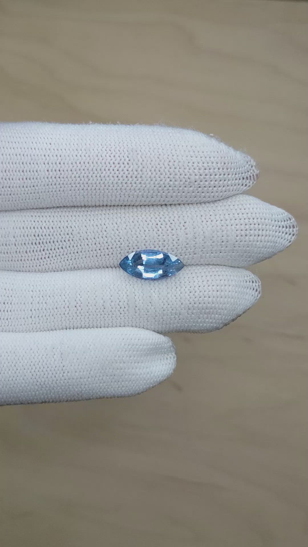 3.90 Ct. Blue Sapphire from Ceylon (Sri Lanka) Size Video
