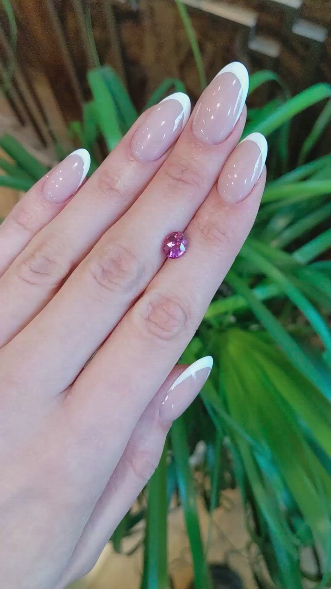 1.77 Ct. Purplish Pink Sapphire from Madagascar Size Video