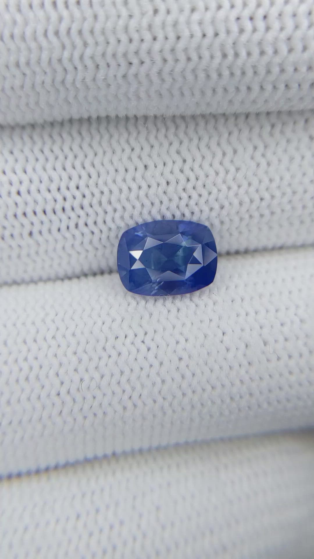 2.73 Ct. Greenish Blue Sapphire from Madagascar Size Video