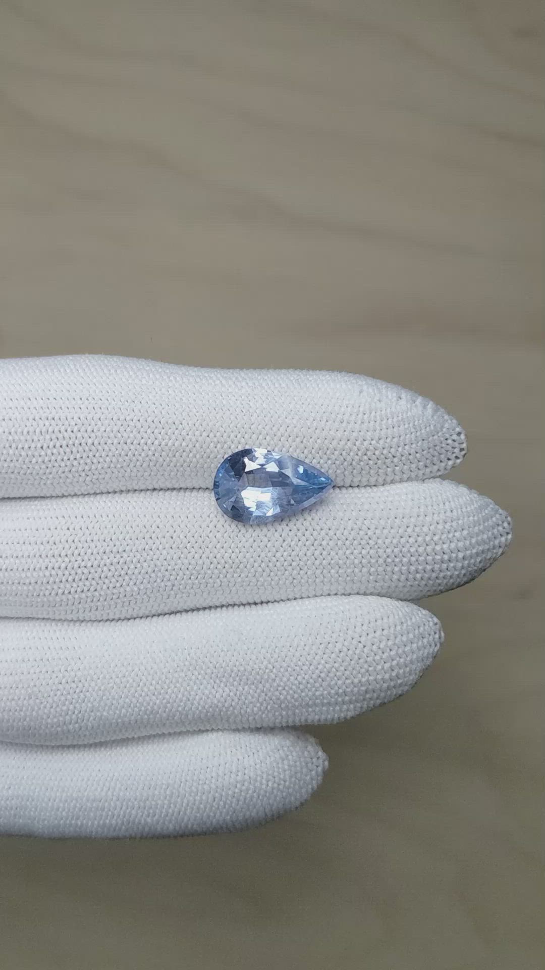 5.33 Ct. Blue Sapphire from Ceylon (Sri Lanka) Size Video