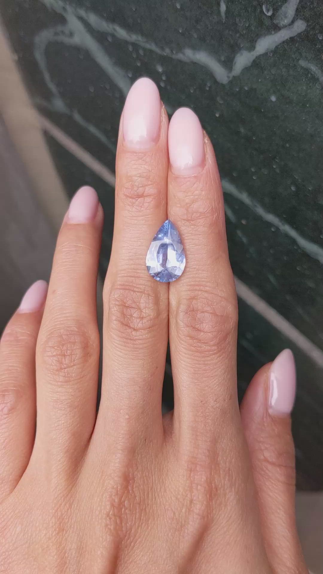 5.33 Ct. Blue Sapphire from Ceylon (Sri Lanka) Size Video