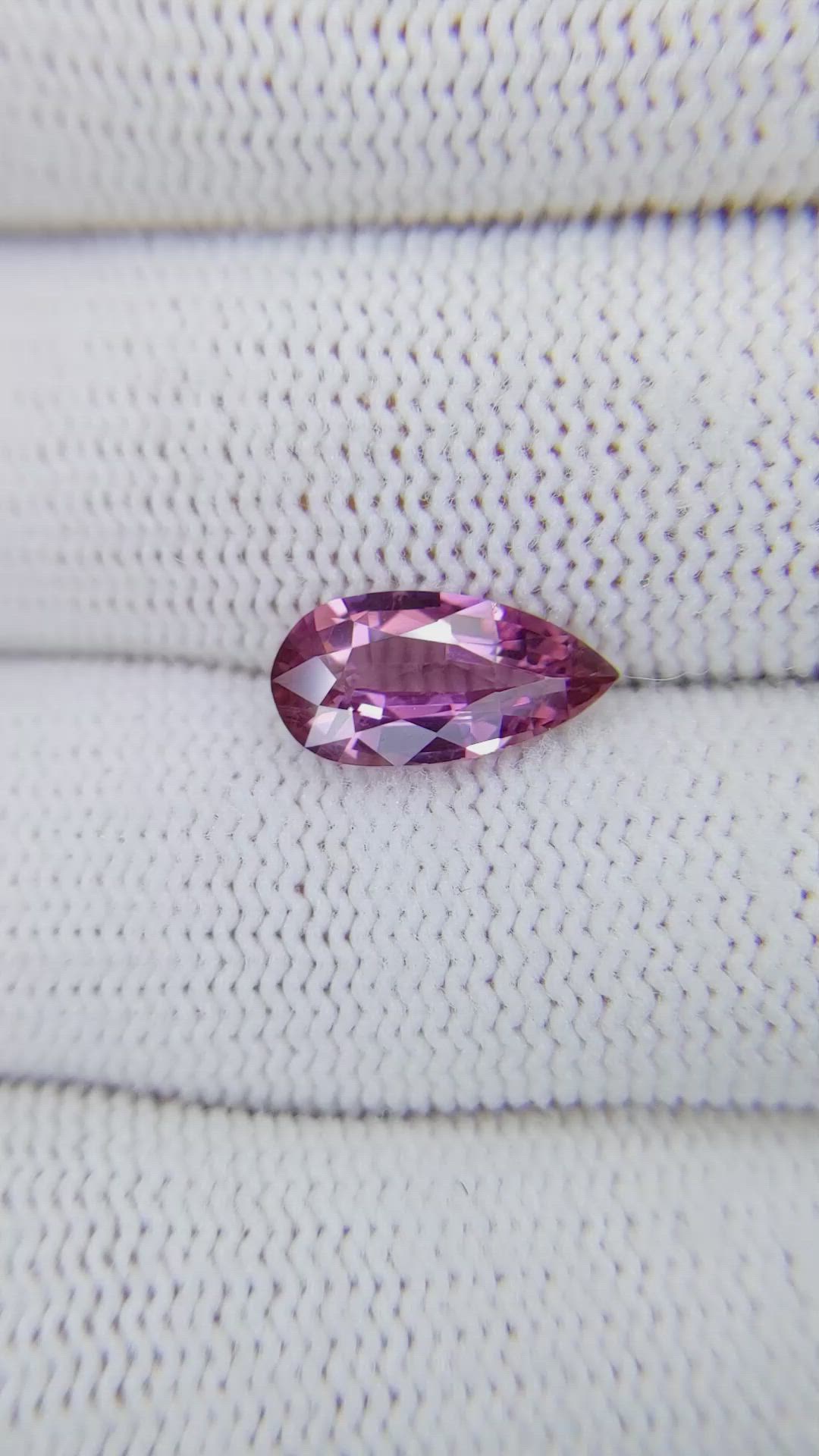 2.24 Ct. Pinkish Purple Sapphire from Ceylon (Sri Lanka) Size Video