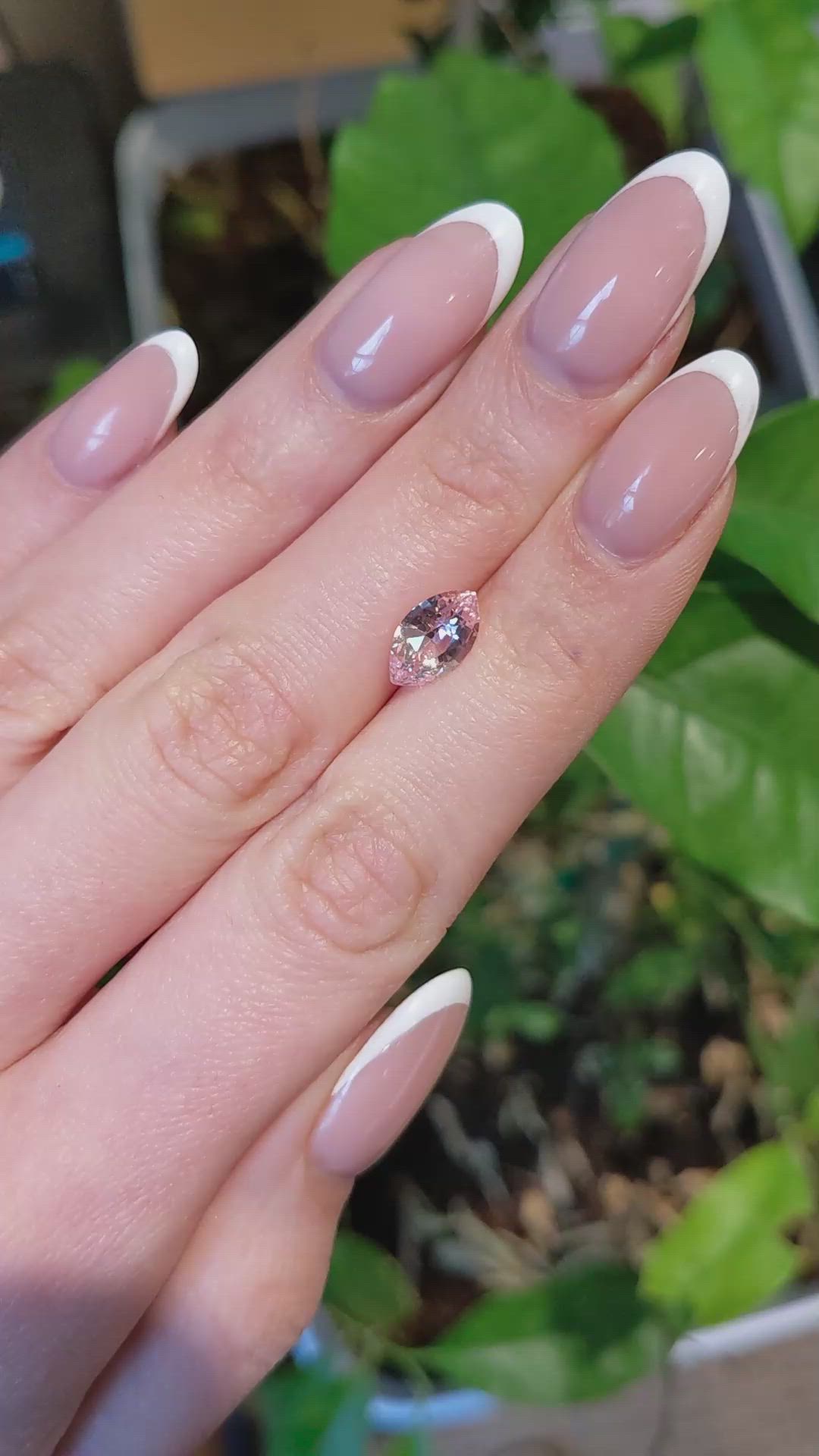 2.17 Ct. Padparadscha Sapphire from Ceylon (Sri Lanka) Size Video