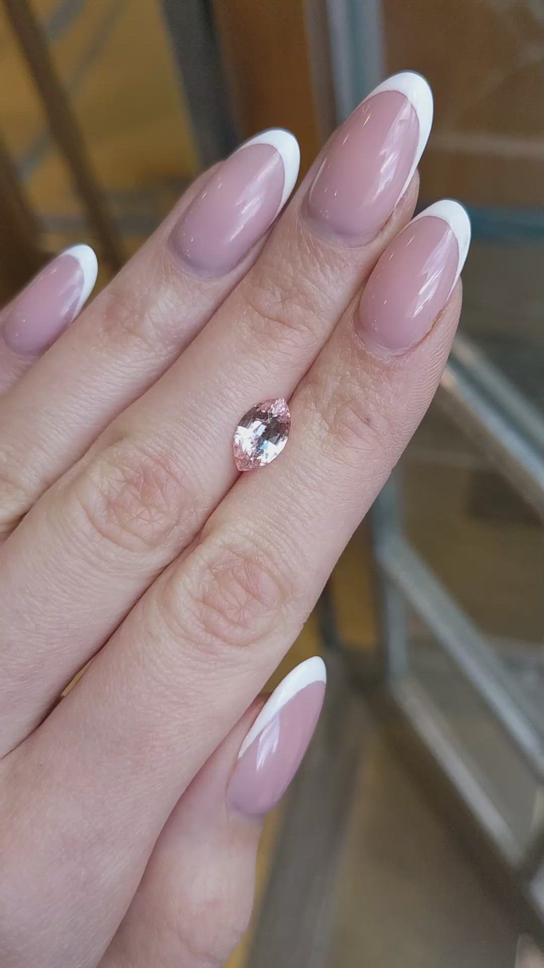 2.17 Ct. Padparadscha Sapphire from Ceylon (Sri Lanka) Size Video