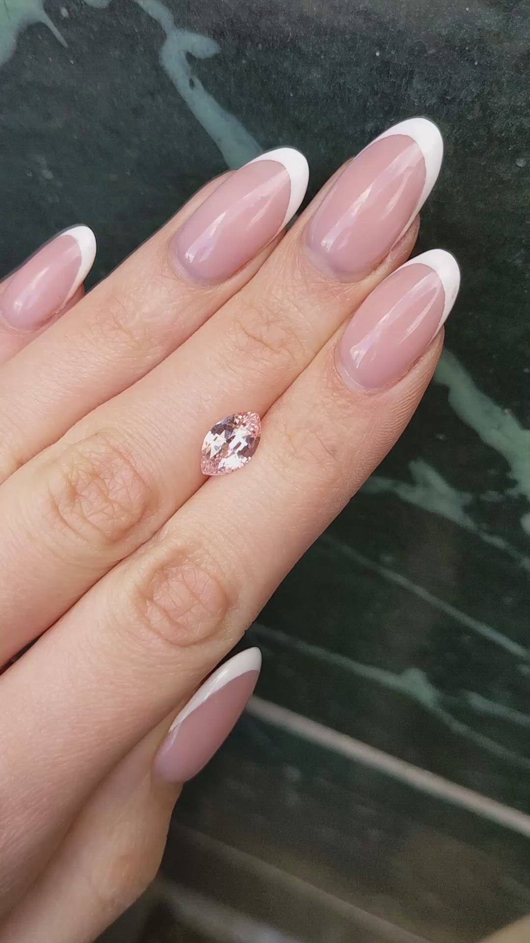 2.17 Ct. Padparadscha Sapphire from Ceylon (Sri Lanka) Size Video