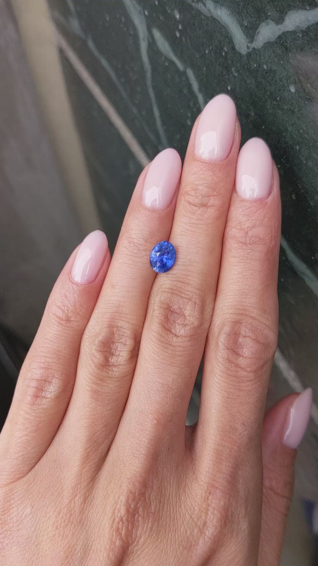 1.79 Ct. Blue Sapphire from Ceylon (Sri Lanka) Size Video