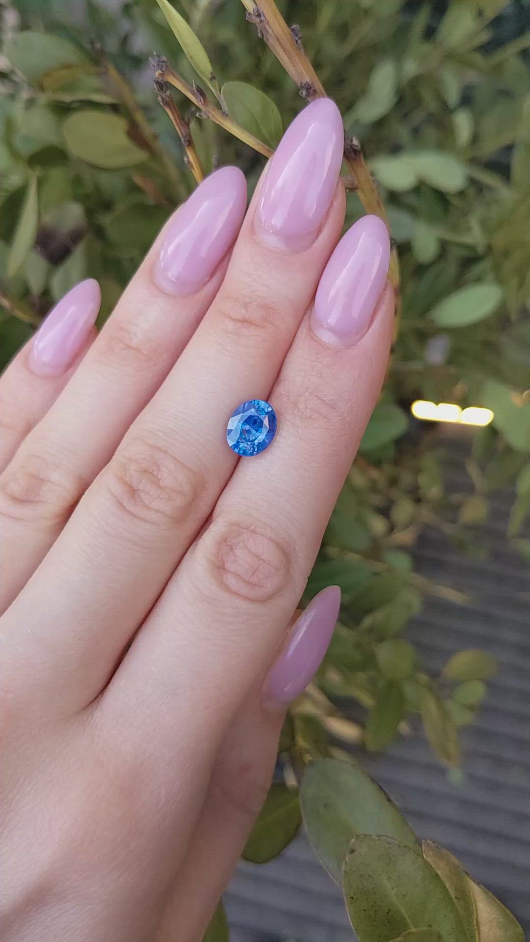 2.99 Ct. Blue Sapphire from Ceylon (Sri Lanka) Size Video