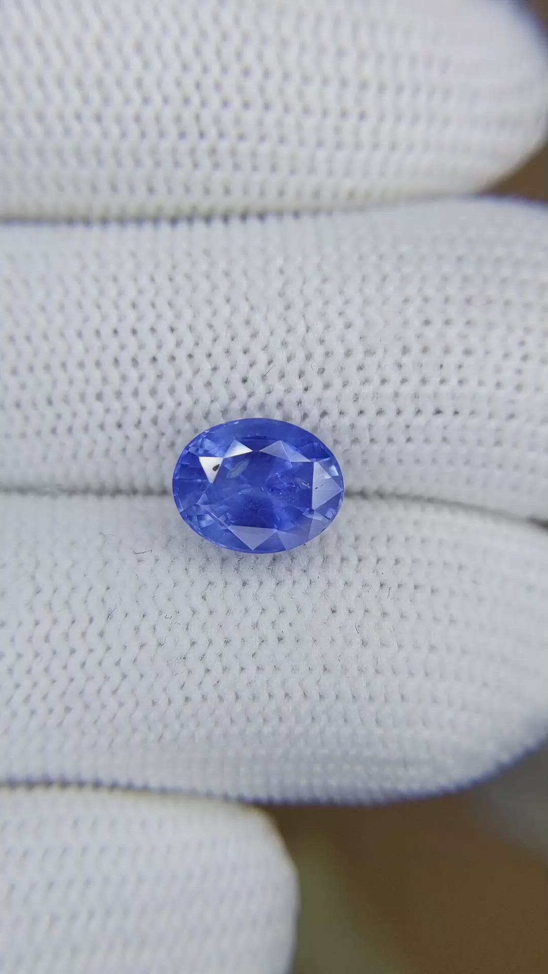 2.99 Ct. Blue Sapphire from Ceylon (Sri Lanka) Size Video