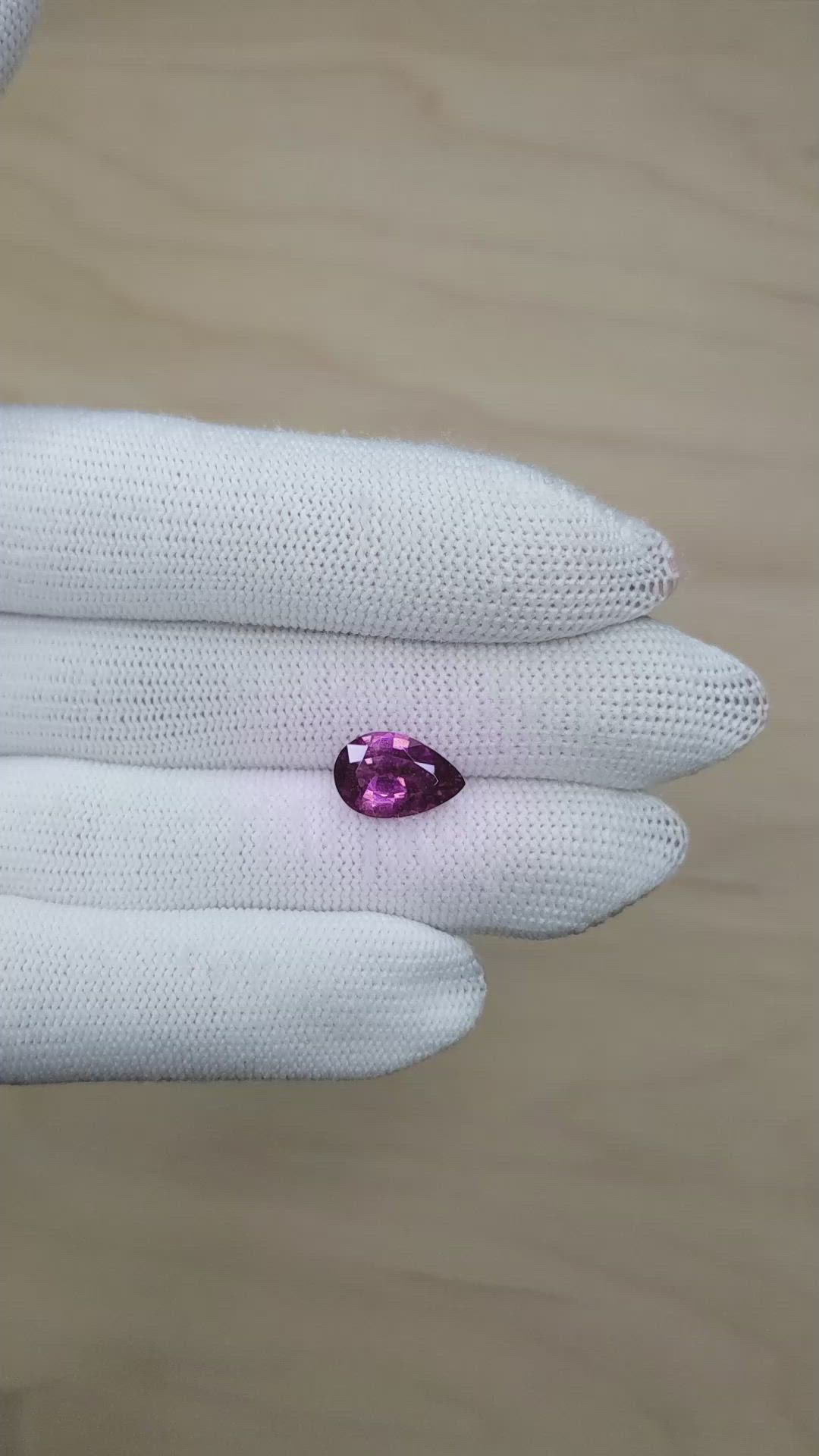 4.16 Ct. Purple Sapphire from Madagascar Size Video