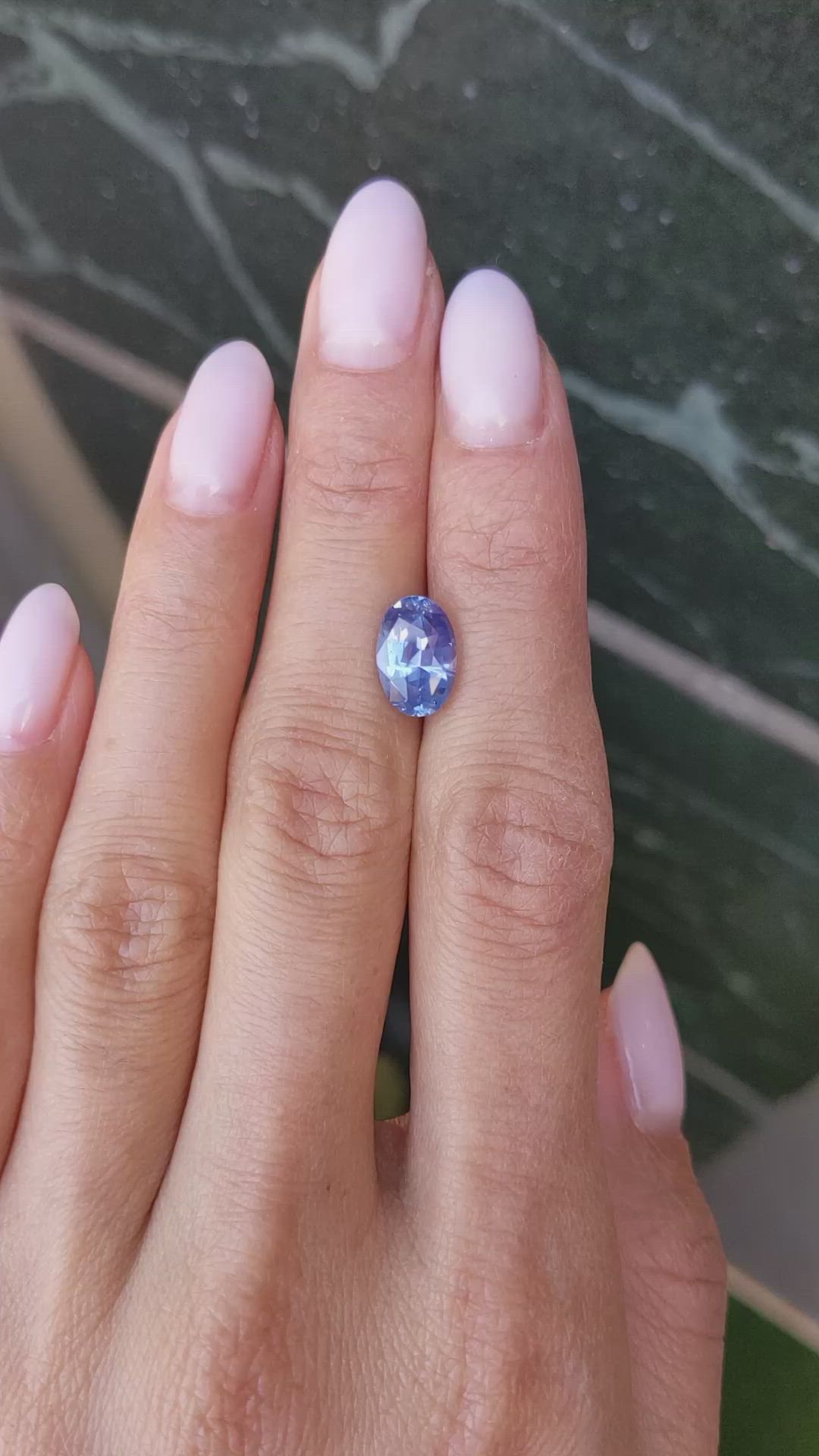 3.76 Ct. Blue Sapphire from Ceylon (Sri Lanka) Size Video