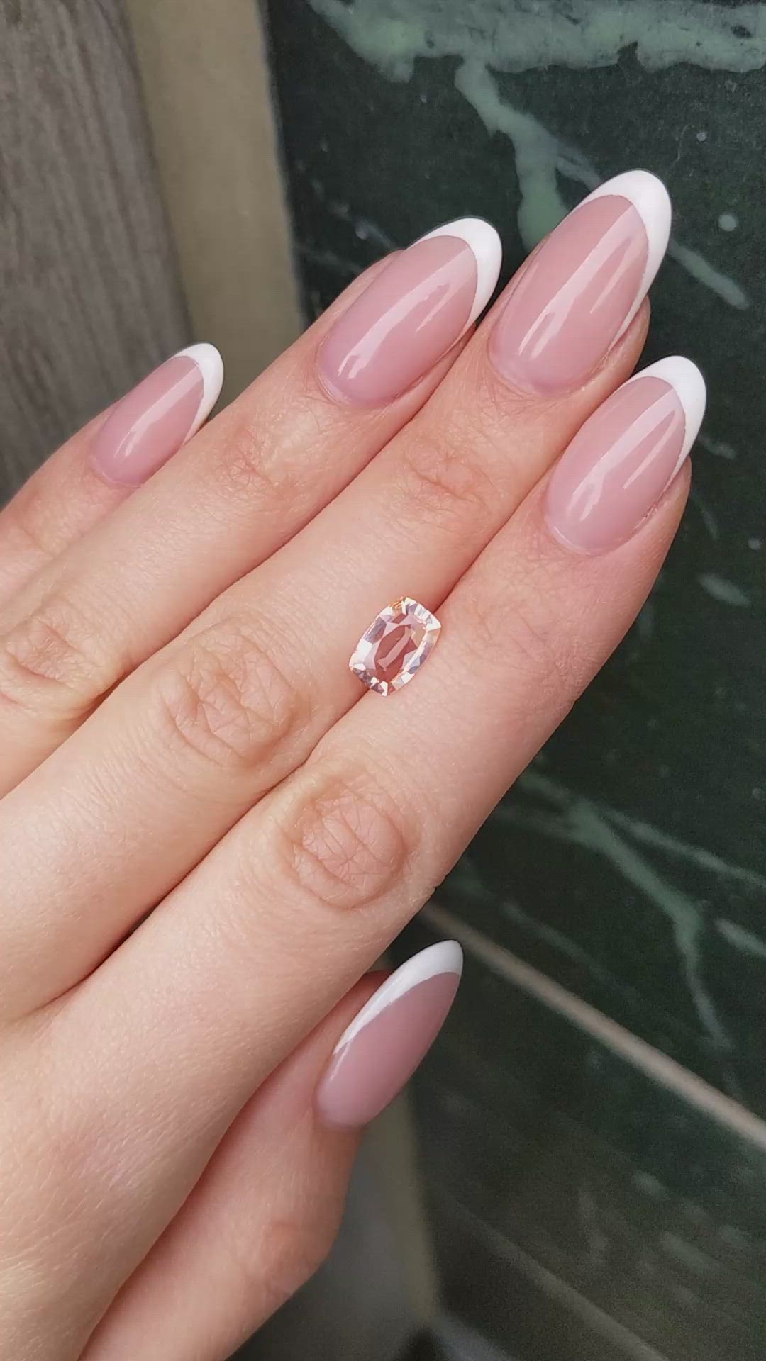 1.78 Ct. Padparadscha Sapphire from Ceylon (Sri Lanka) Size Video