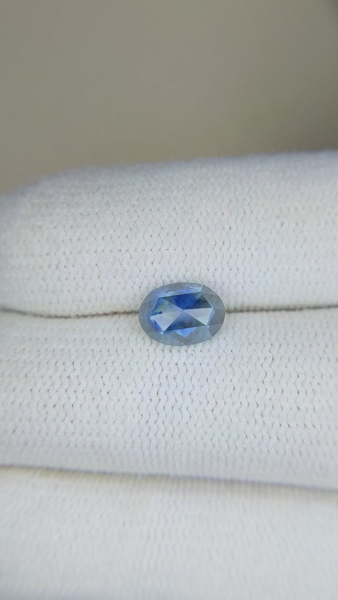 1.07 Ct. Greenish Blue Sapphire from Montana Size Video