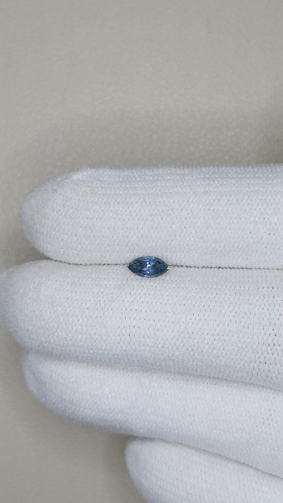 0.25 Ct. Greyish Blue Sapphire from Montana Size Video