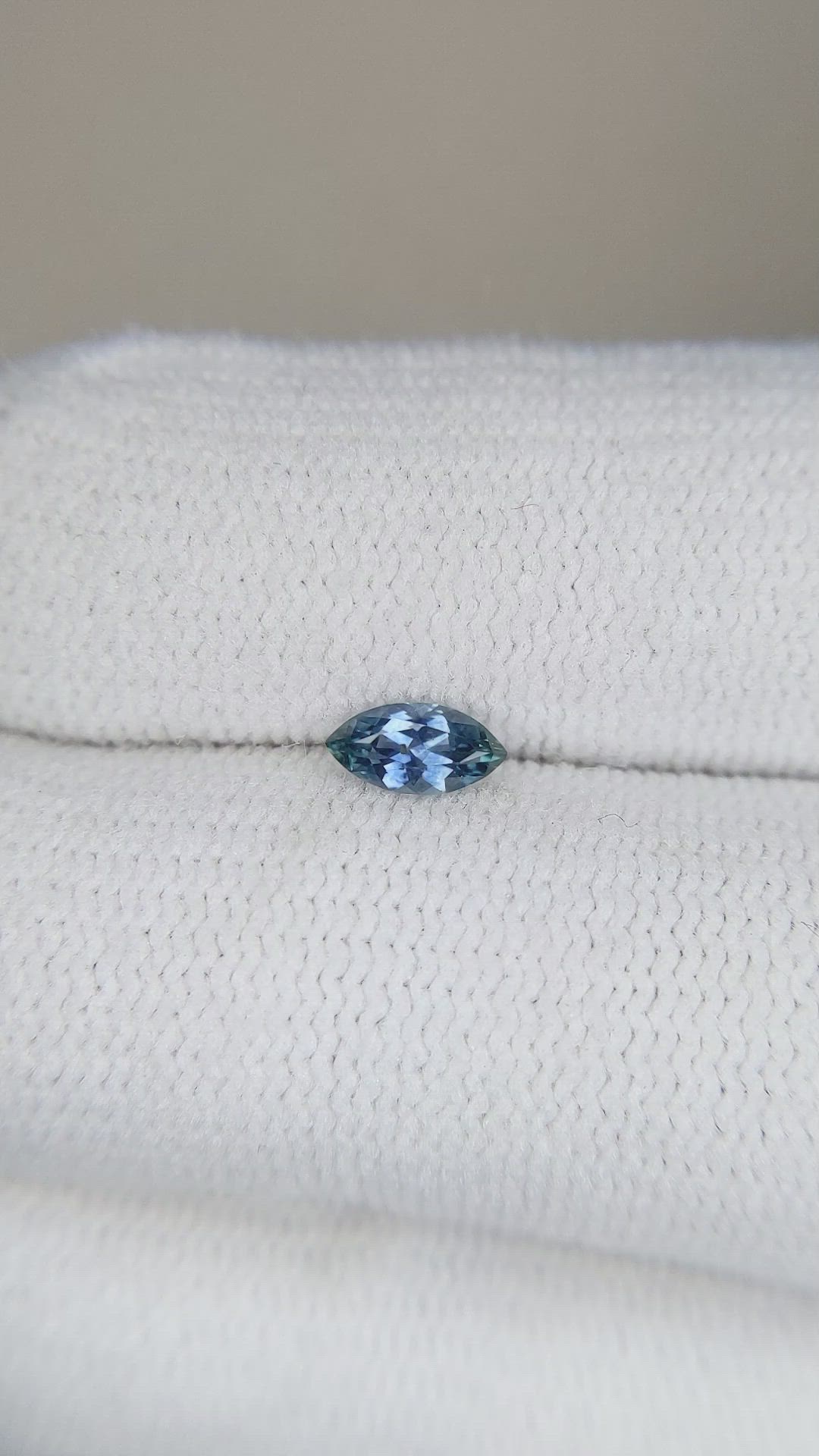 0.25 Ct. Greyish Blue Sapphire from Montana Size Video