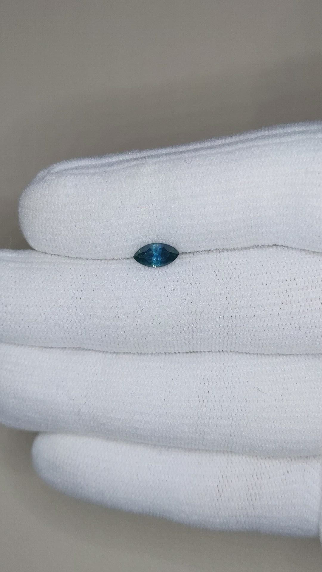 0.62 Ct. Greenish Blue Sapphire from Montana Size Video