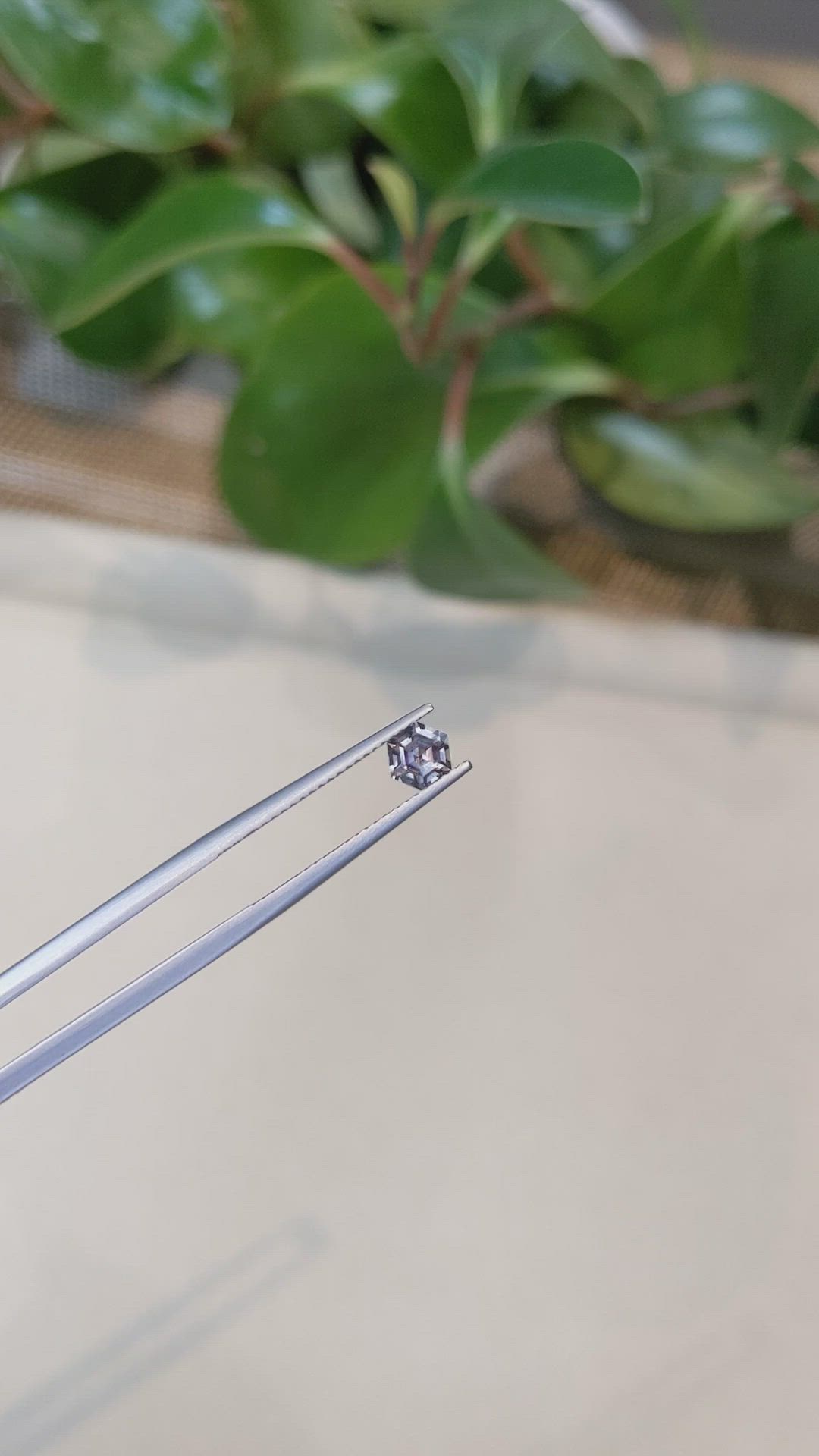 0.68 Ct. Bluish Purple Sapphire from Montana Size Video