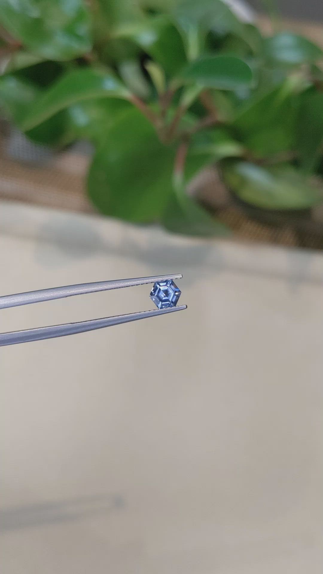 0.67 Ct. Purplish Blue Sapphire from Montana Size Video