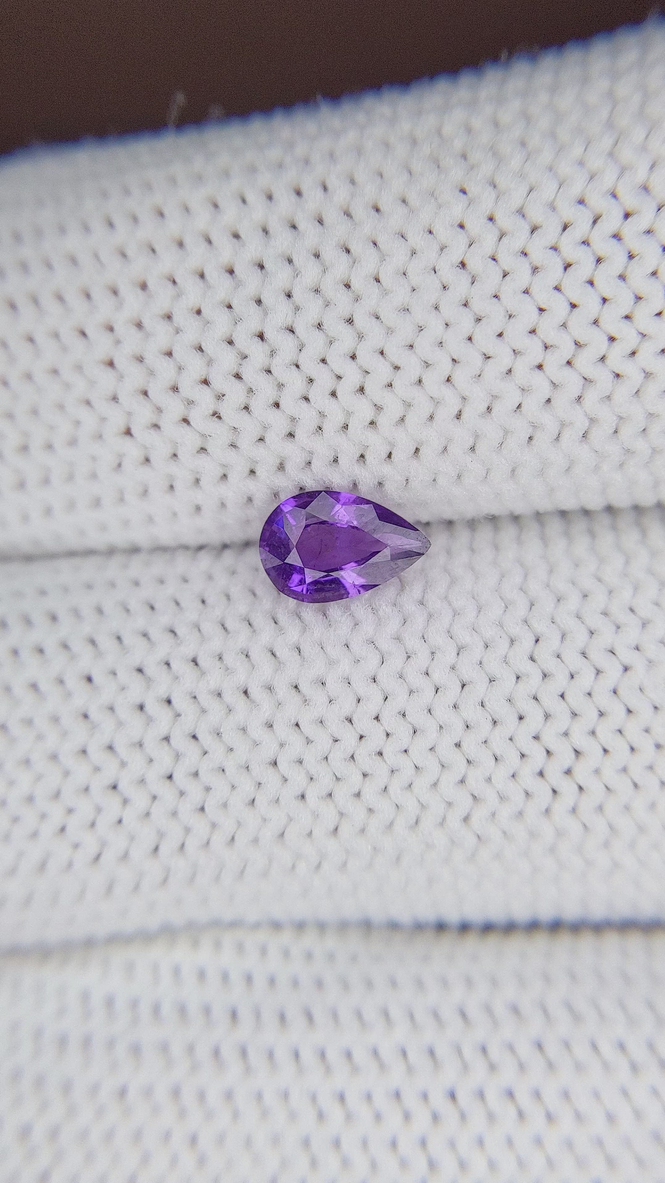 0.58 Ct. Purple Sapphire from Tanzania Size Video