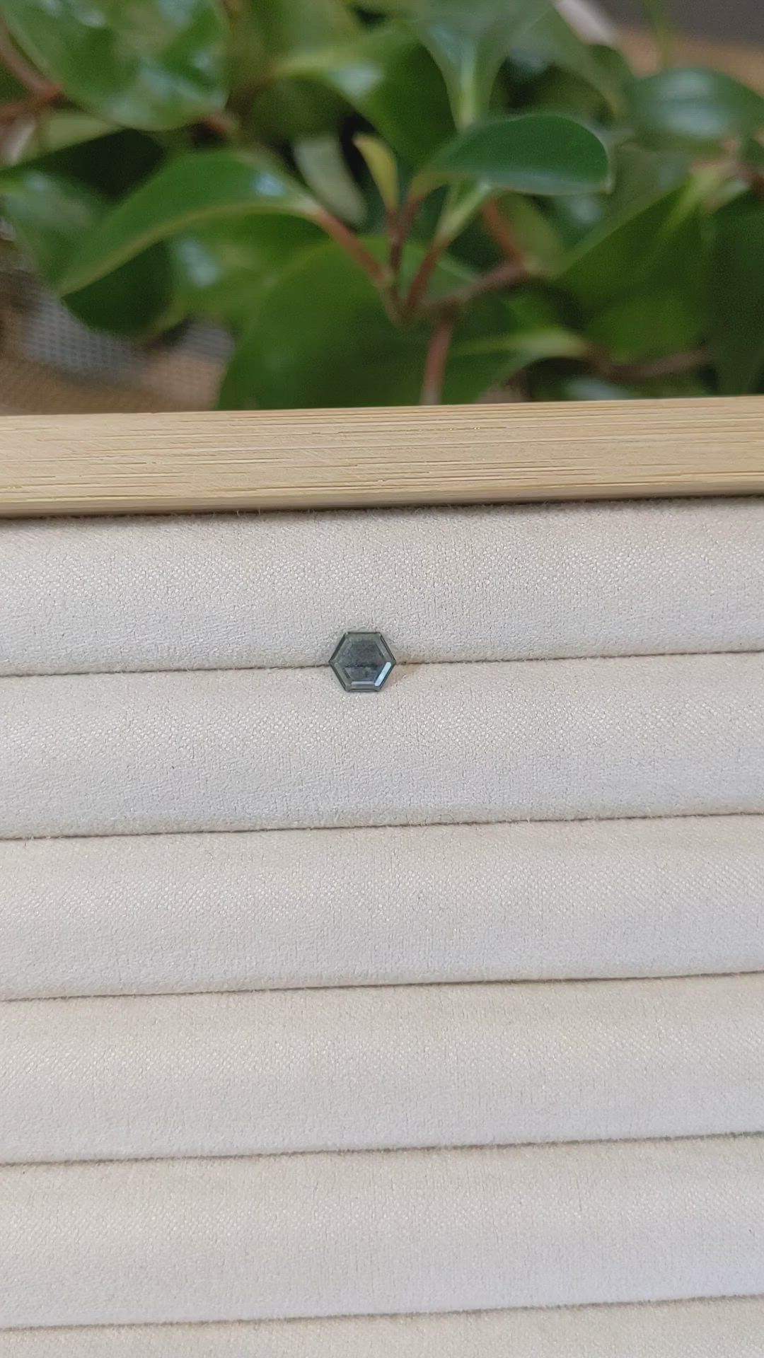 0.93 Ct. Bluish Green Sapphire from Montana Size Video