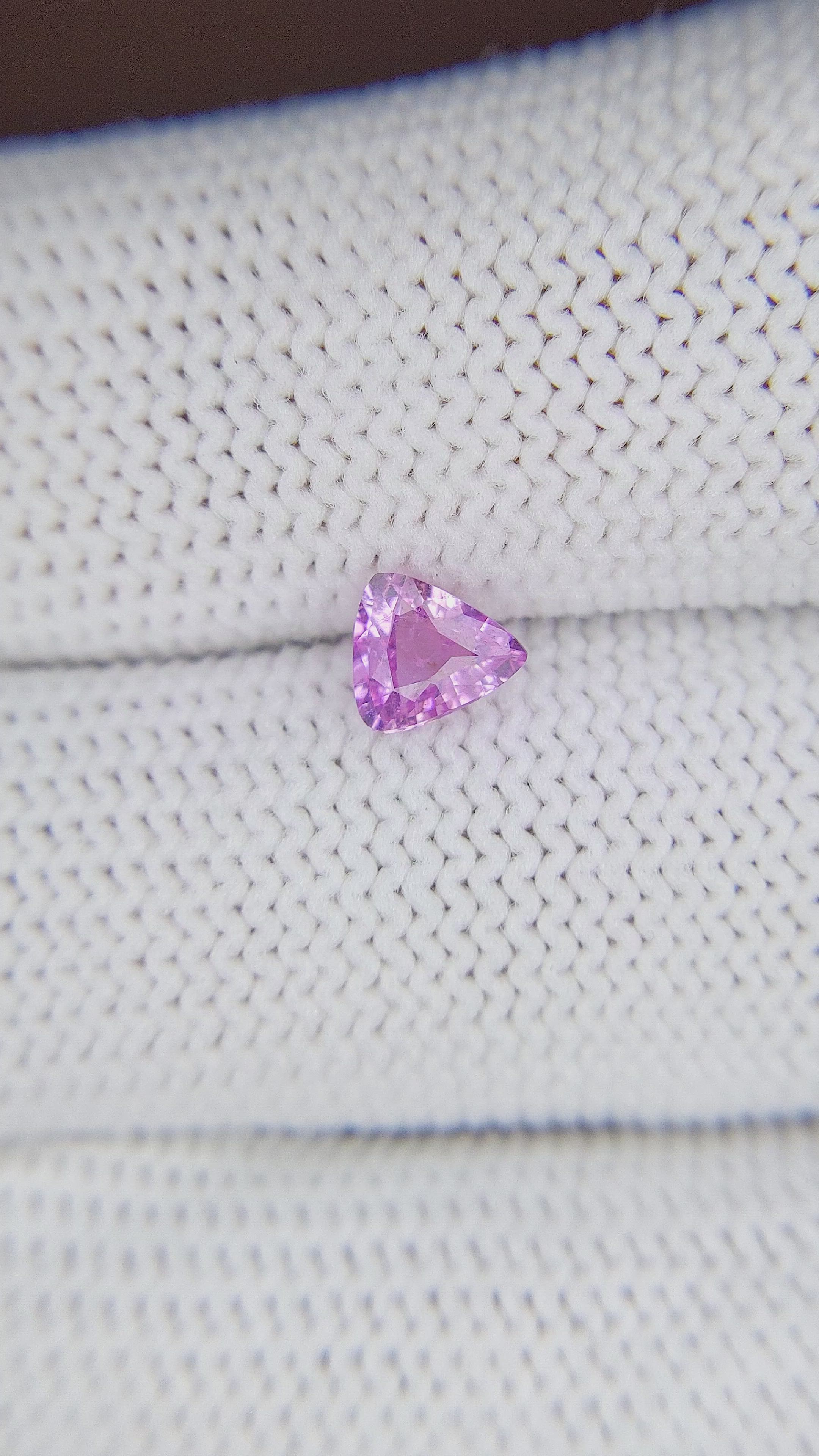 0.51 Ct. Purplish Pink Sapphire from Tanzania Size Video