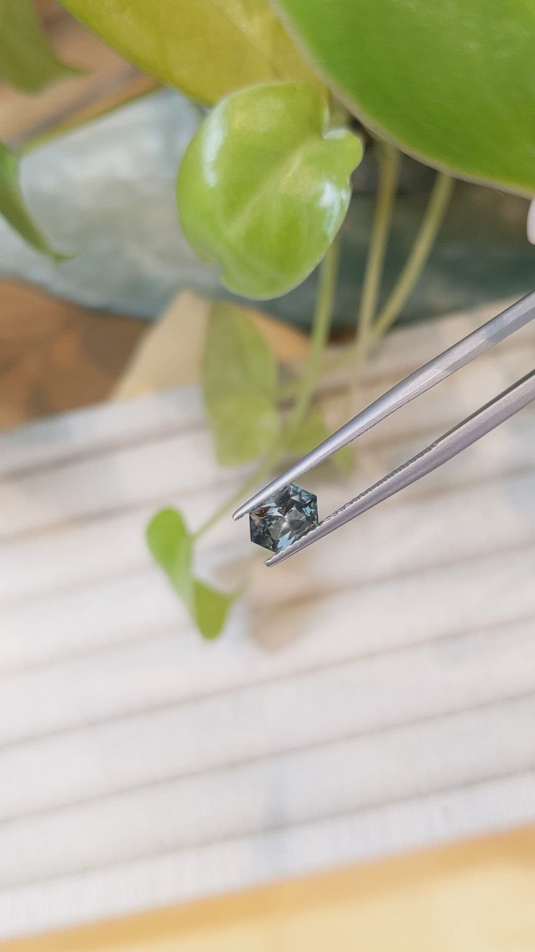 0.93 Ct. Bluish Green Sapphire from Montana Size Video