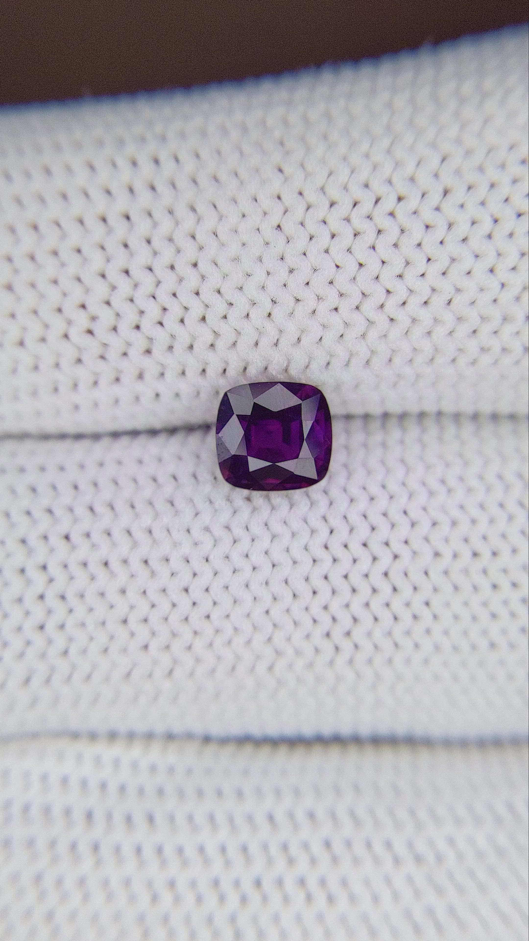 1.05 Ct. Purple Sapphire from Tanzania Size Video