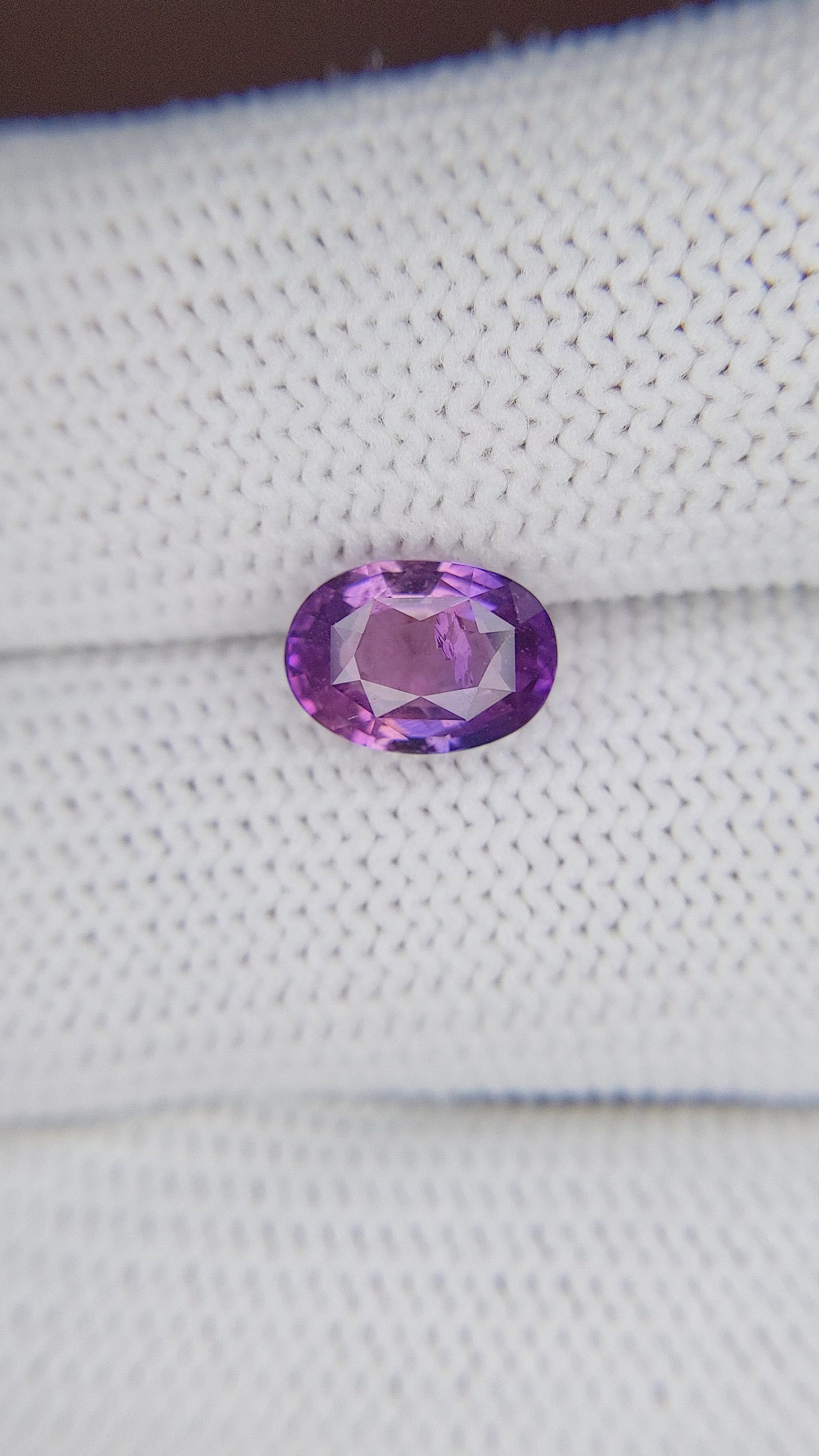 2.30 Ct. Pinkish Purple Sapphire from Tanzania Size Video