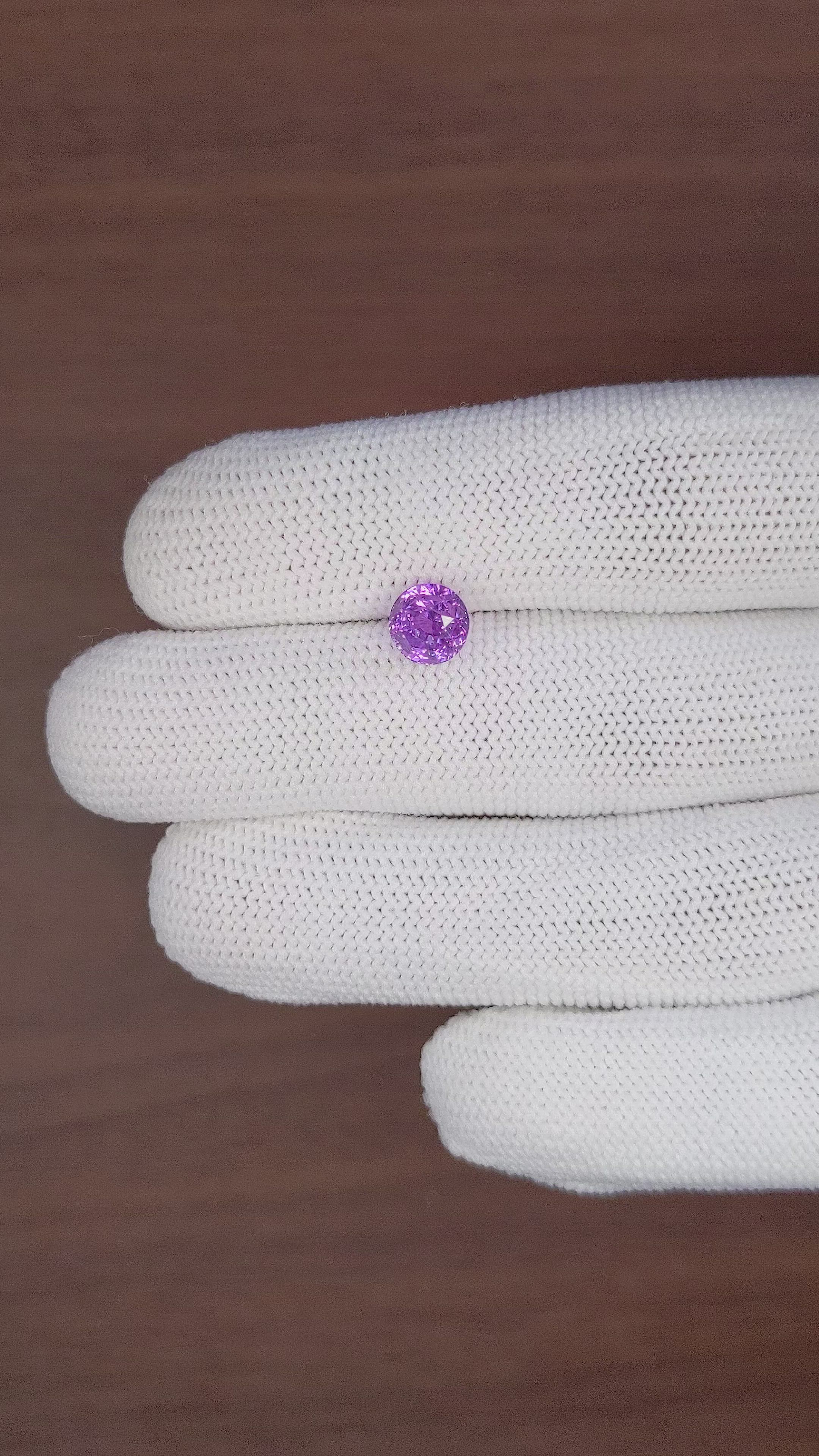 2.45 Ct. Purple Sapphire from Tanzania Size Video