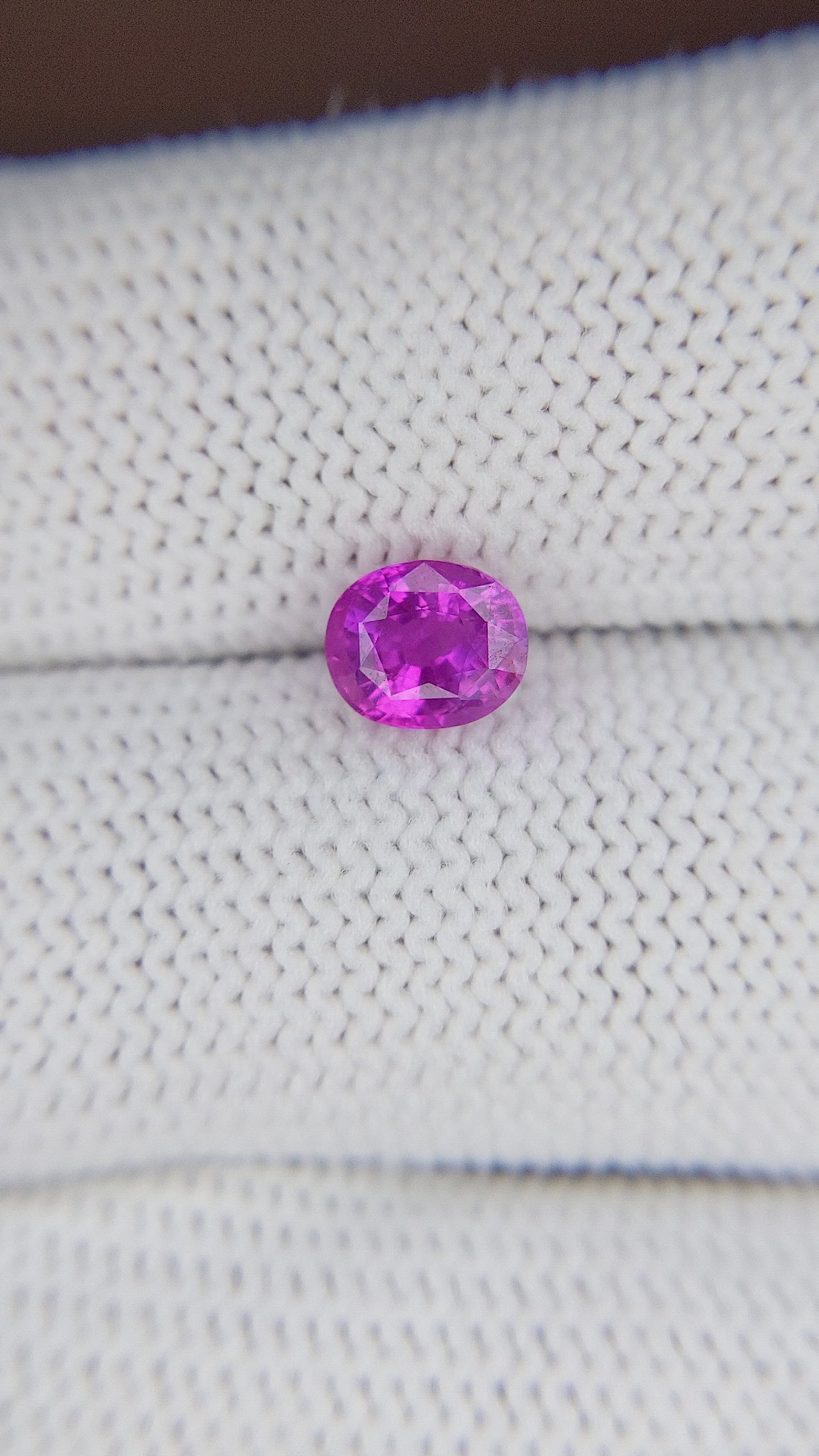 1.15 Ct. Purplish Pink Sapphire from Tanzania Size Video