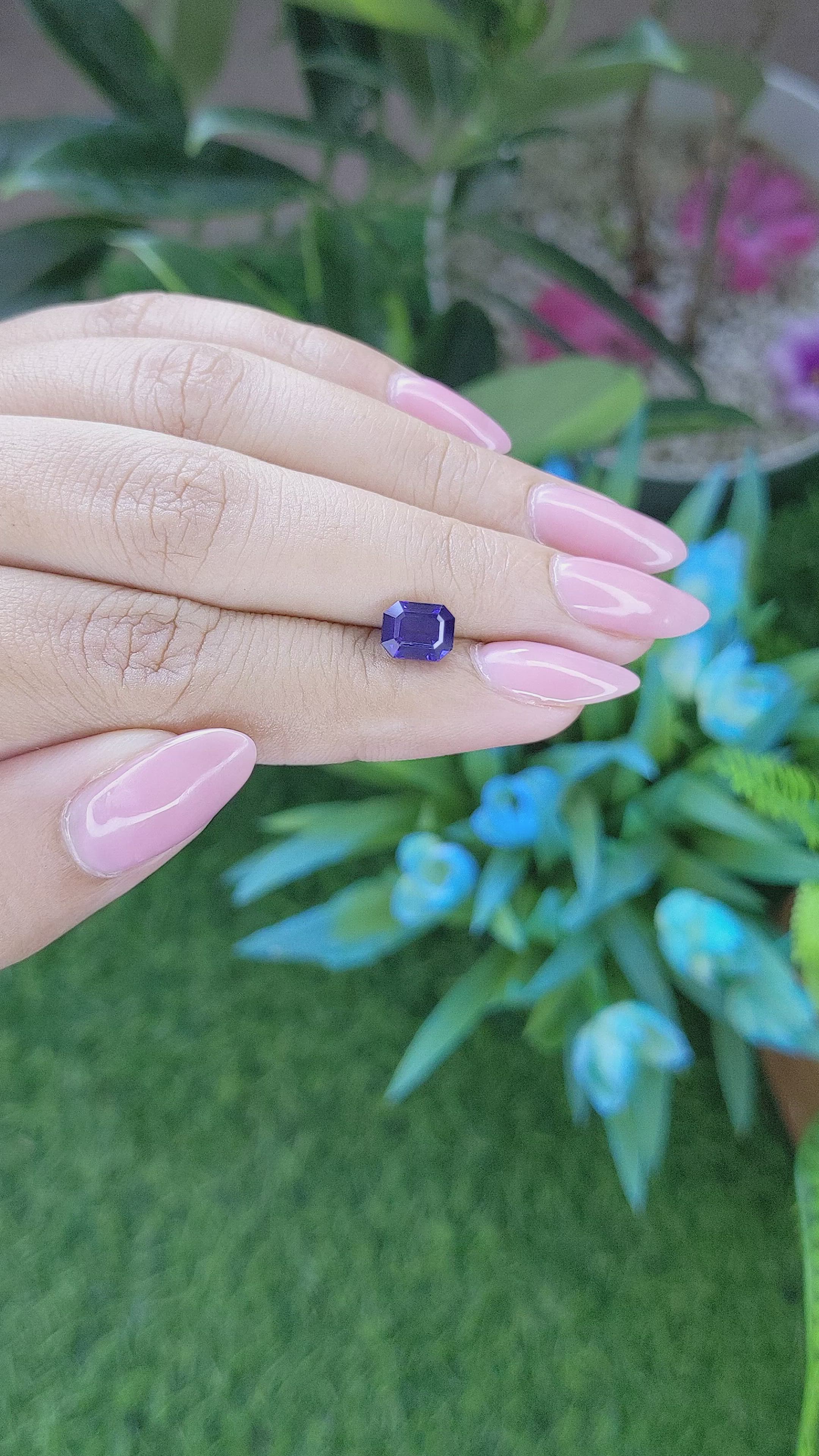 1.97 Ct. Color Change Sapphire from Tanzania Size Video