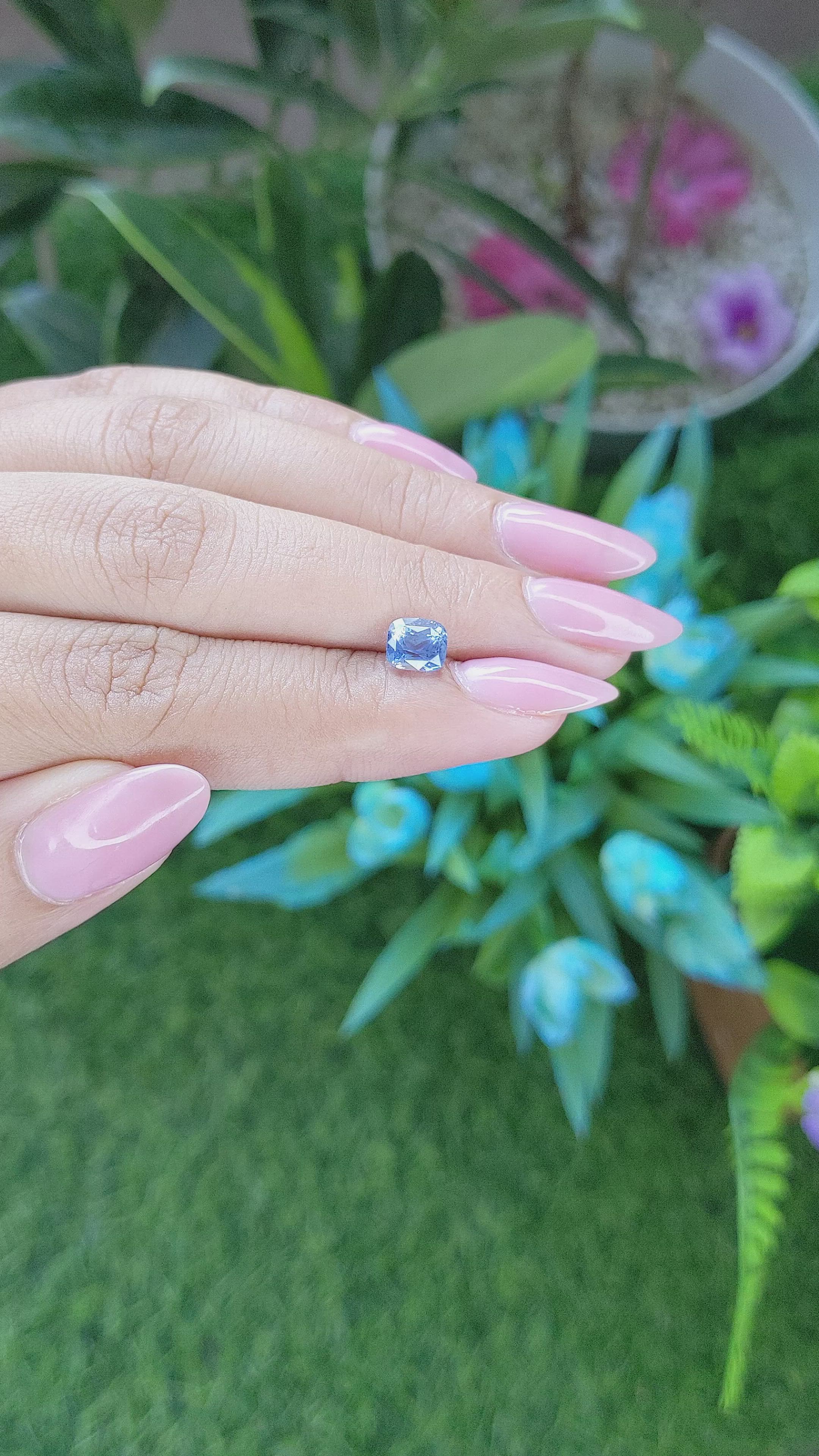 1.26 Ct. Blue Sapphire from Tanzania Size Video