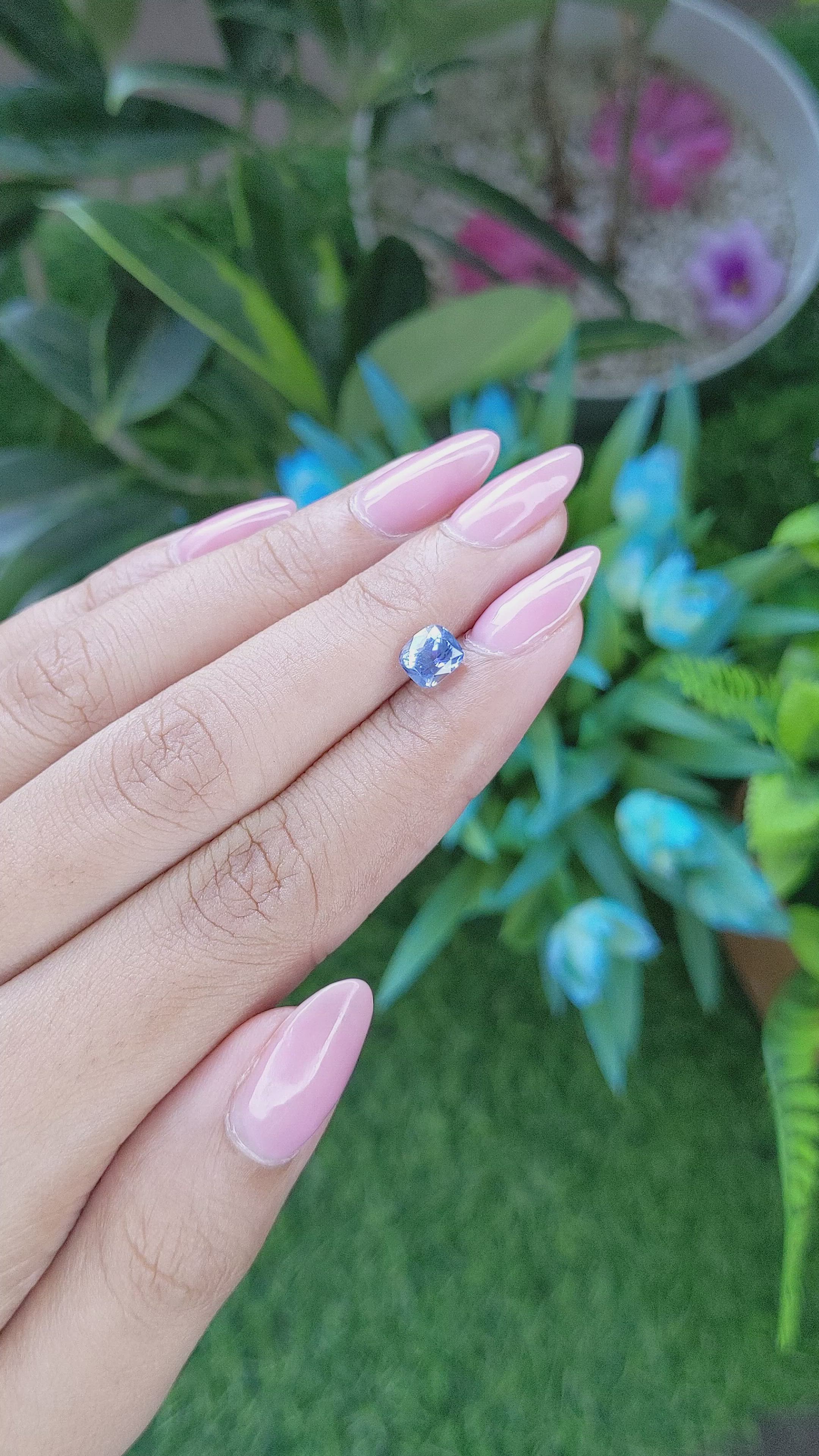 1.26 Ct. Blue Sapphire from Tanzania Size Video