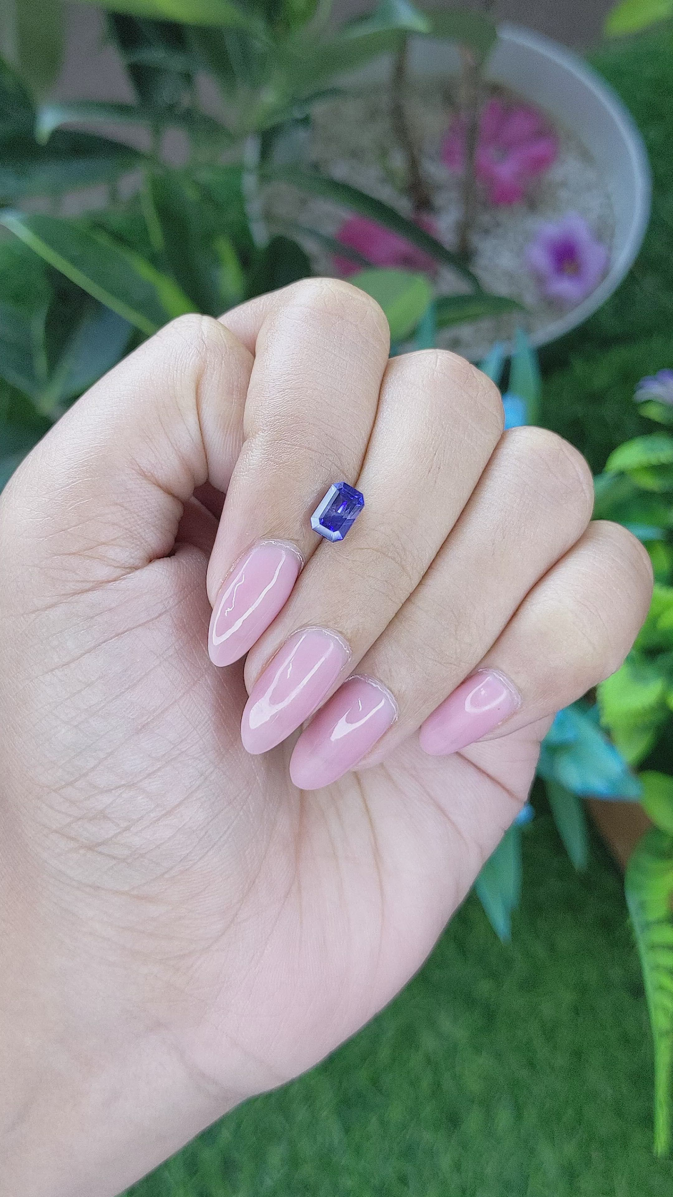 1.31 Ct. Bi Color / Parti Sapphire from Tanzania Size Video
