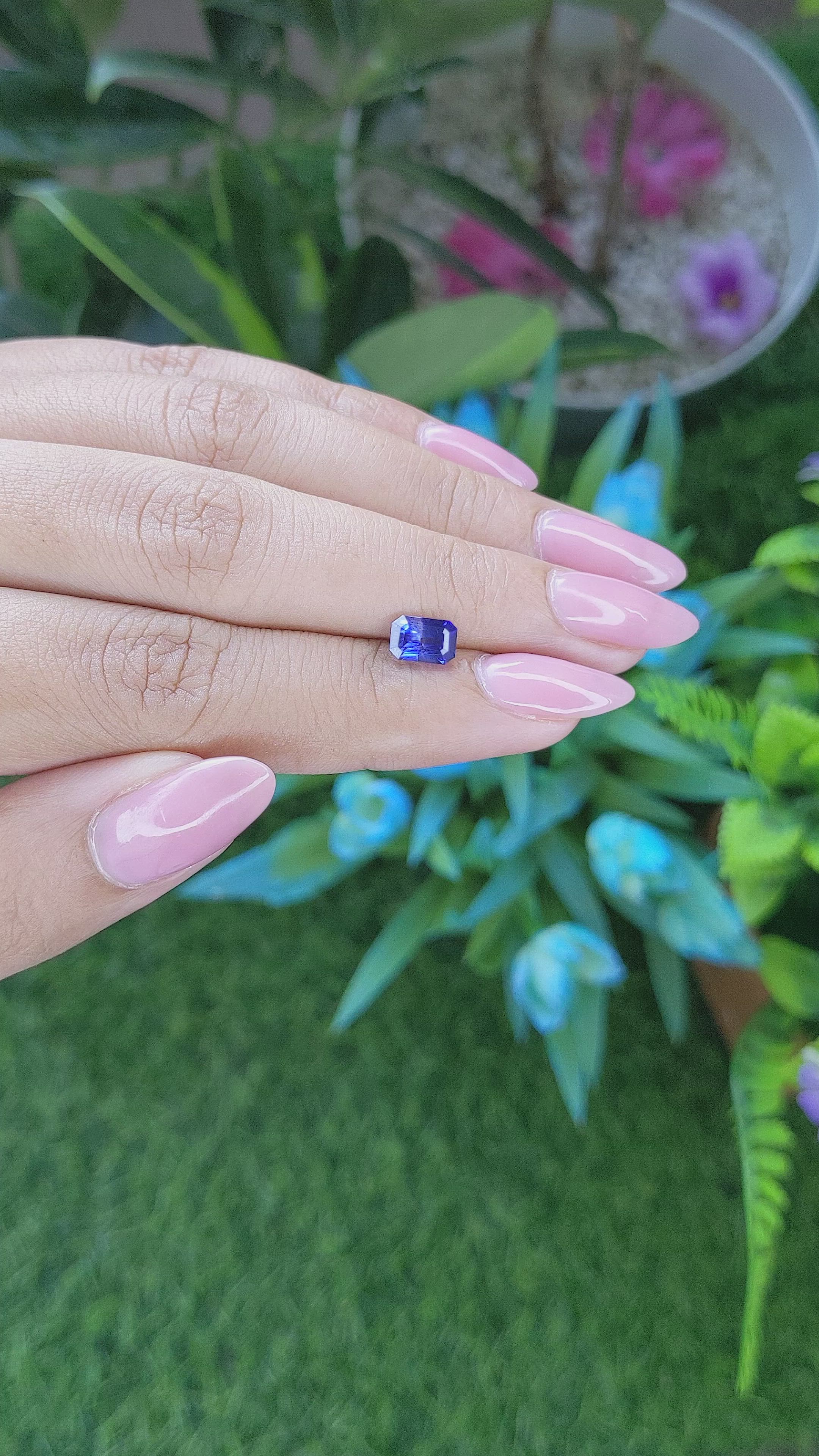 1.31 Ct. Bi Color / Parti Sapphire from Tanzania Size Video