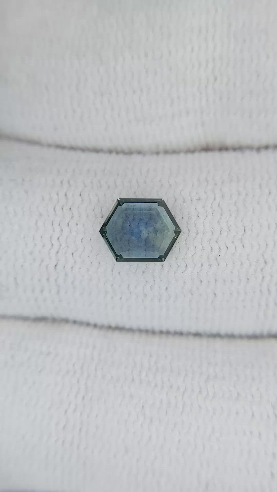 0.91 Ct. Bluish Green Sapphire from Montana Size Video