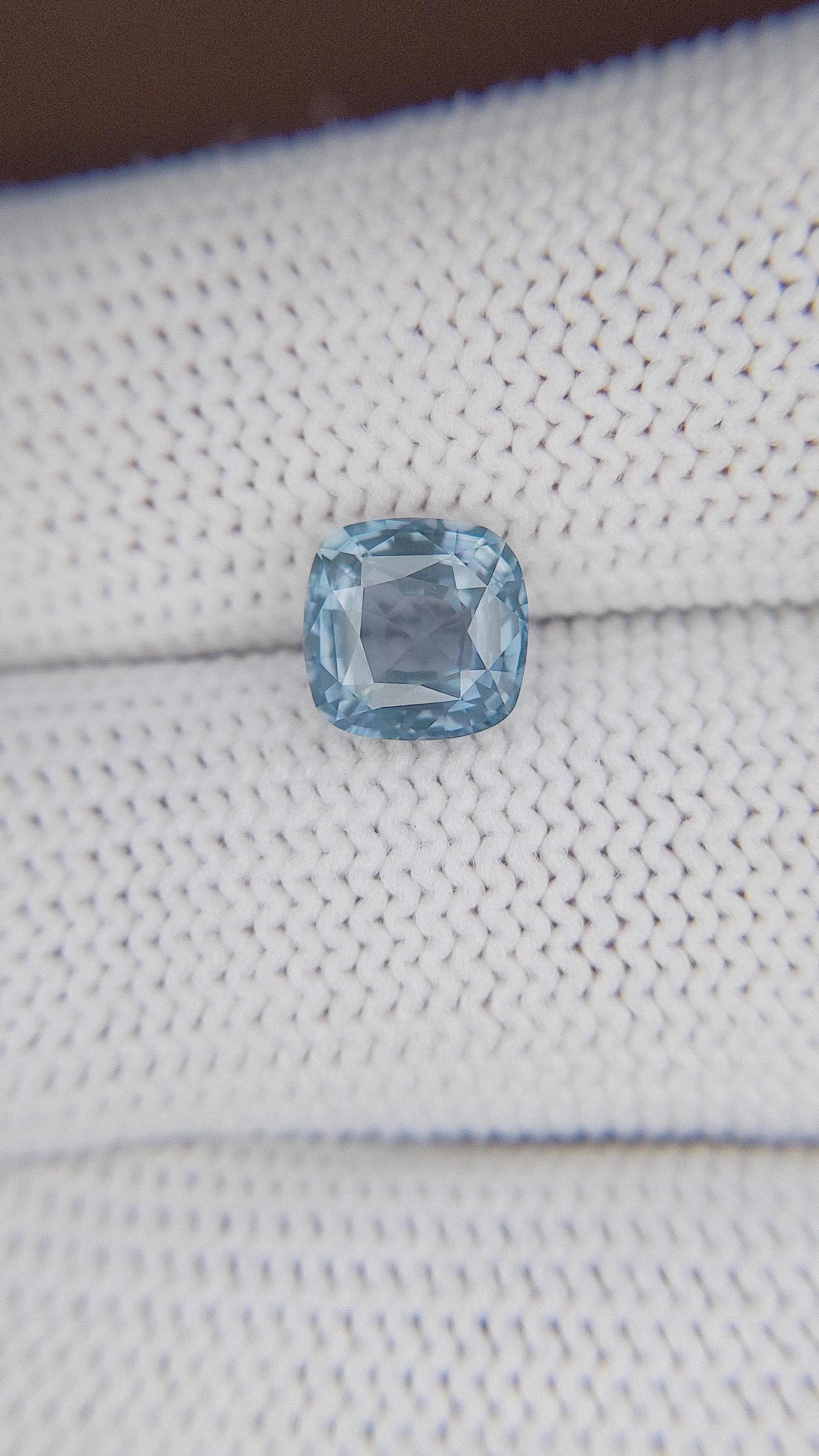 2.04 Ct. Greyish Blue Sapphire from Tanzania Size Video