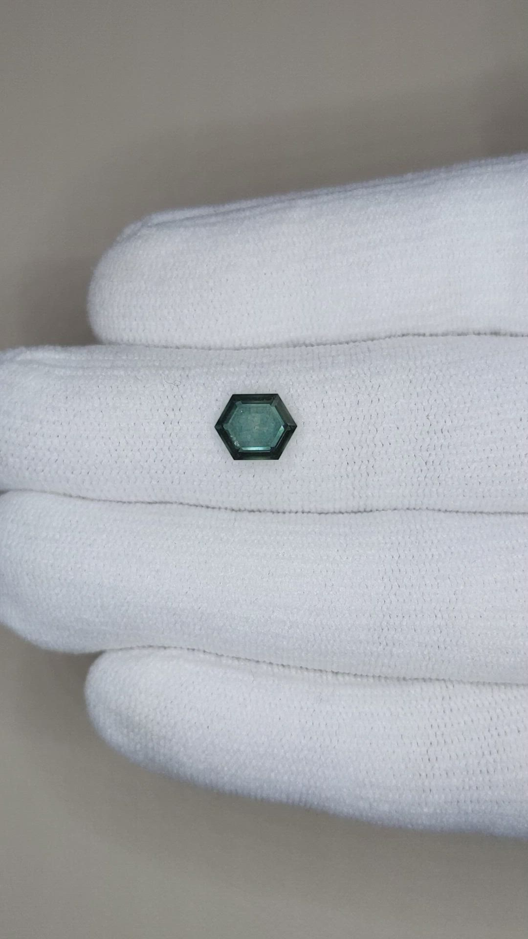 1.72 Ct. Bluish Green Sapphire from Montana Size Video