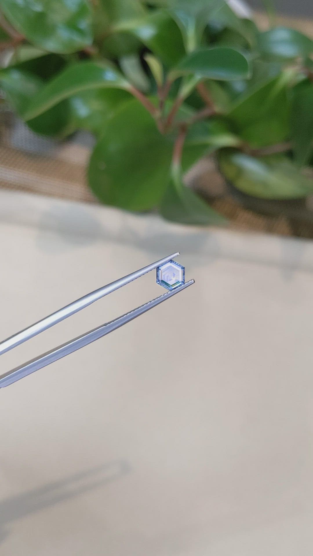 0.91 Ct. Purplish Blue Sapphire from Montana Size Video
