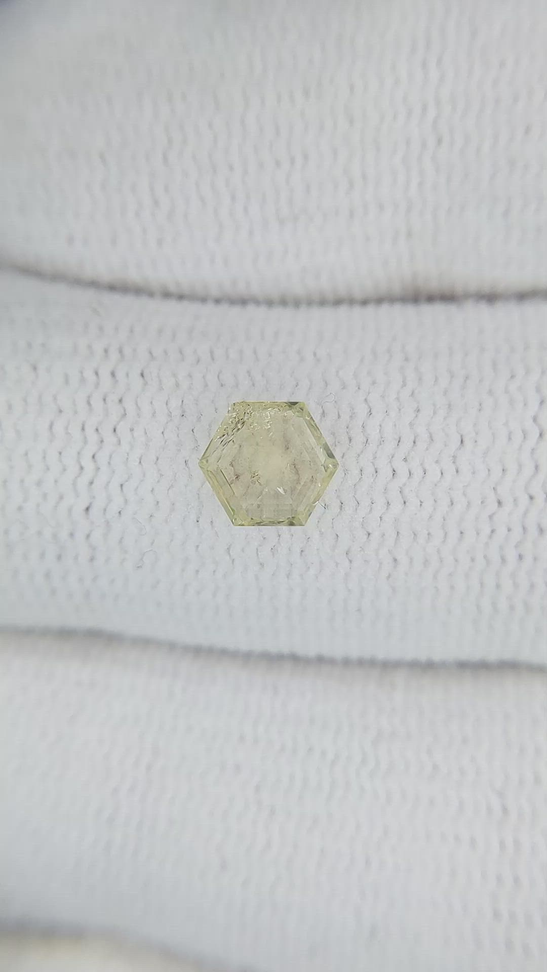 0.75 Ct. Yellow Sapphire from Montana Size Video