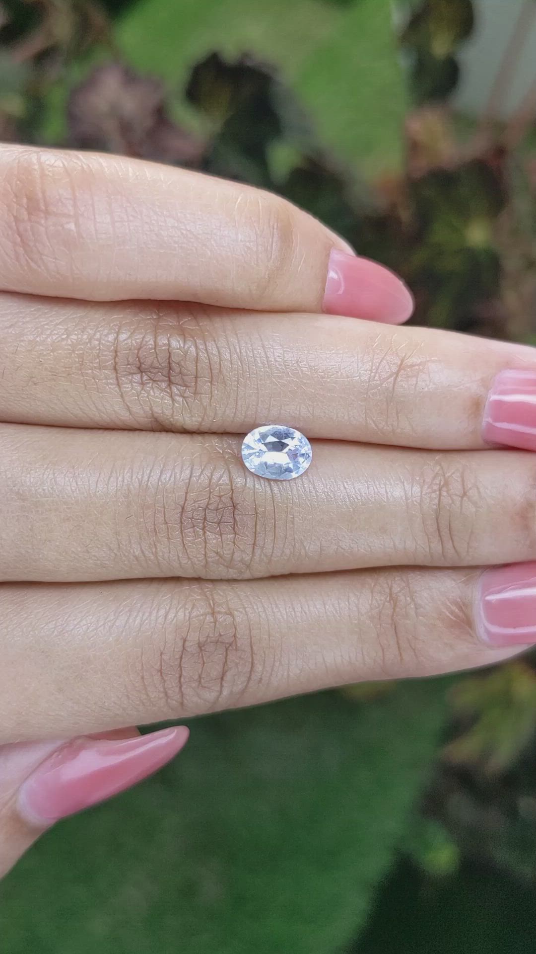 1.14 Ct. Blue Sapphire from Ceylon (Sri Lanka) Size Video