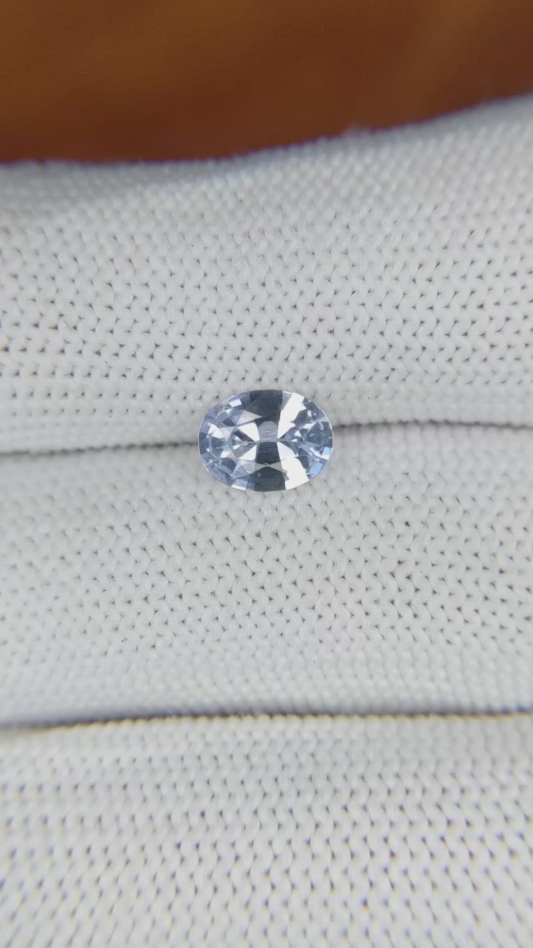 1.14 Ct. Blue Sapphire from Ceylon (Sri Lanka) Size Video