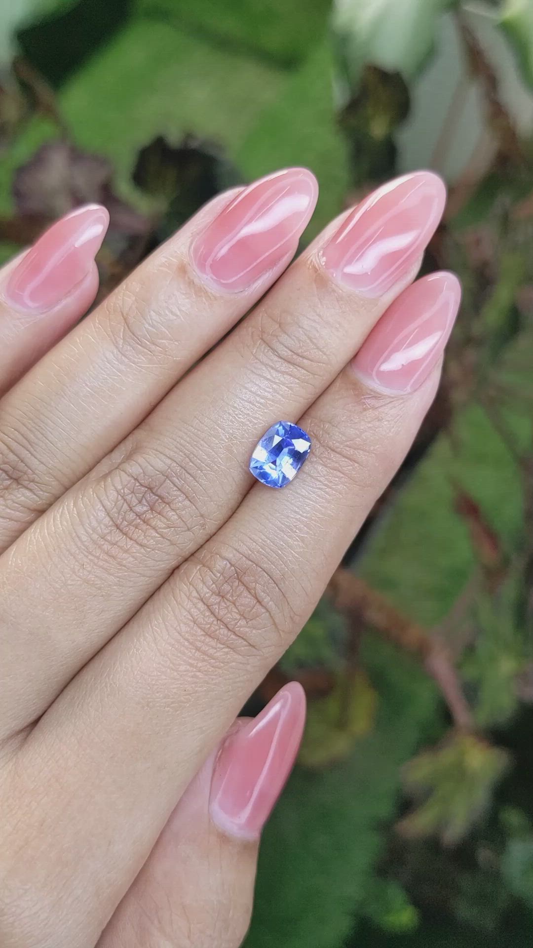 1.61 Ct. Blue Sapphire from Ceylon (Sri Lanka) Size Video