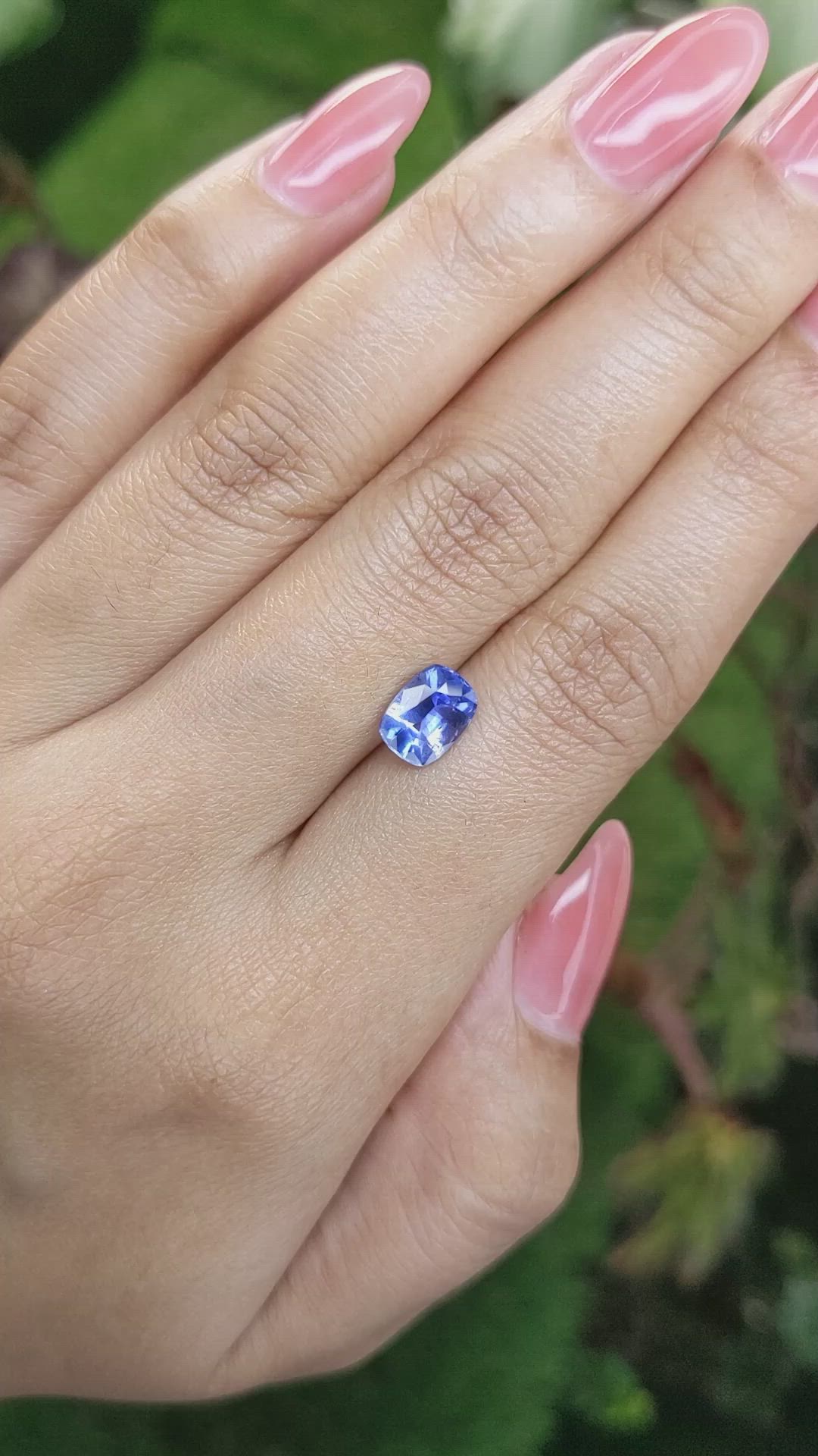 1.61 Ct. Blue Sapphire from Ceylon (Sri Lanka) Size Video
