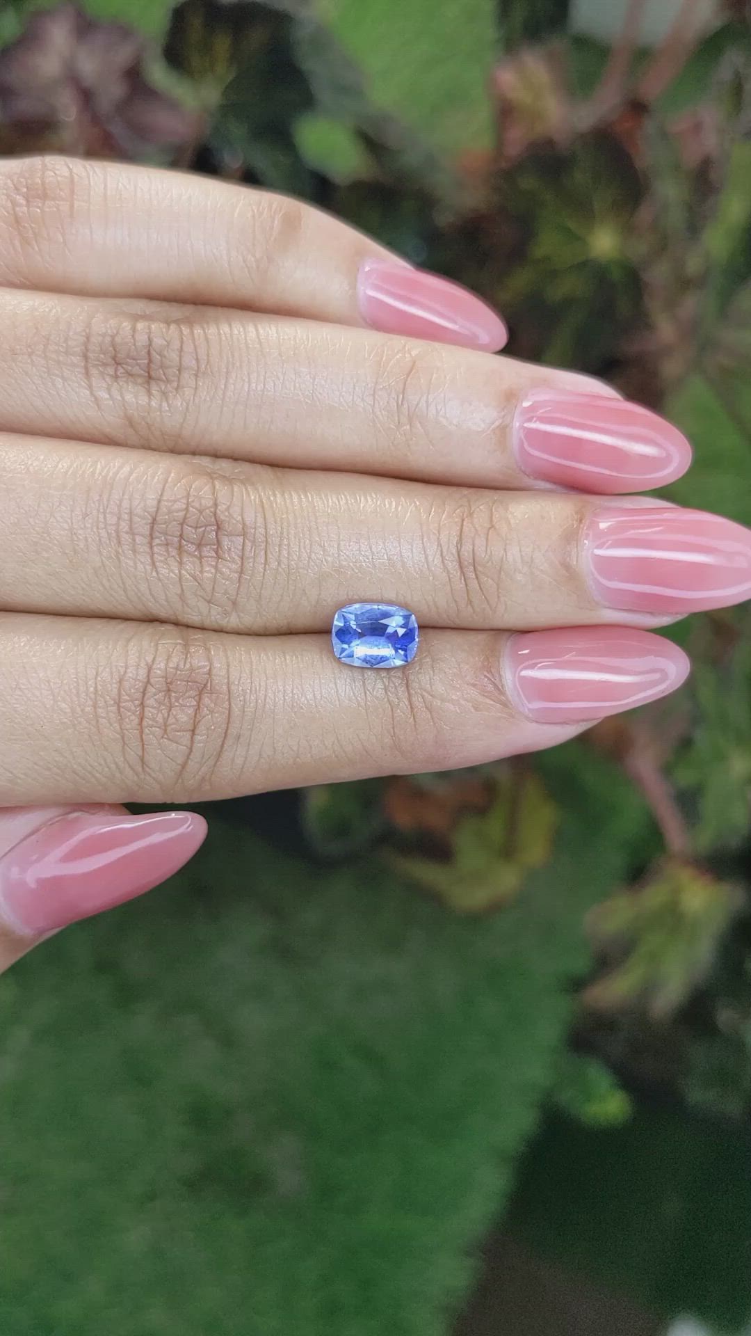 1.61 Ct. Blue Sapphire from Ceylon (Sri Lanka) Size Video