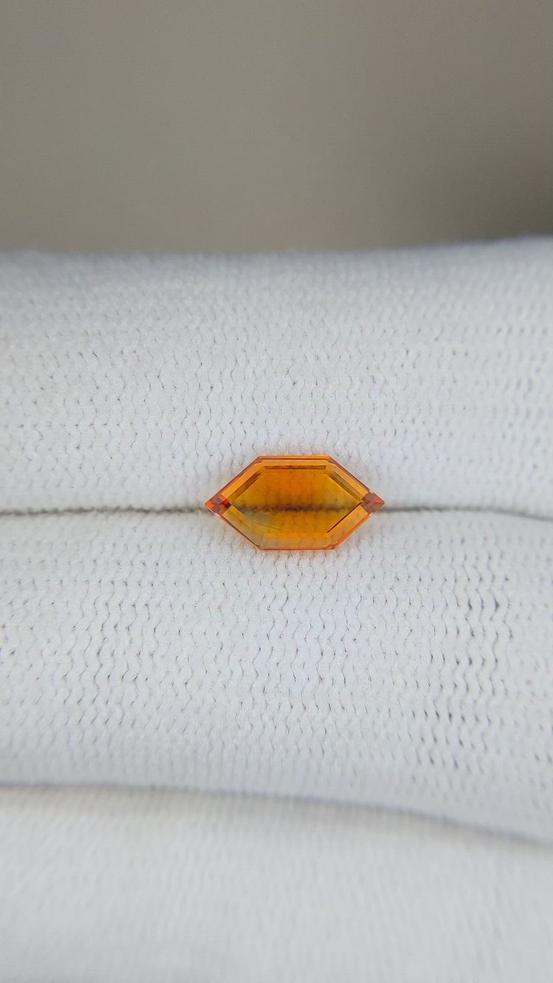 1.28 Ct. Orange Sapphire from Montana Size Video