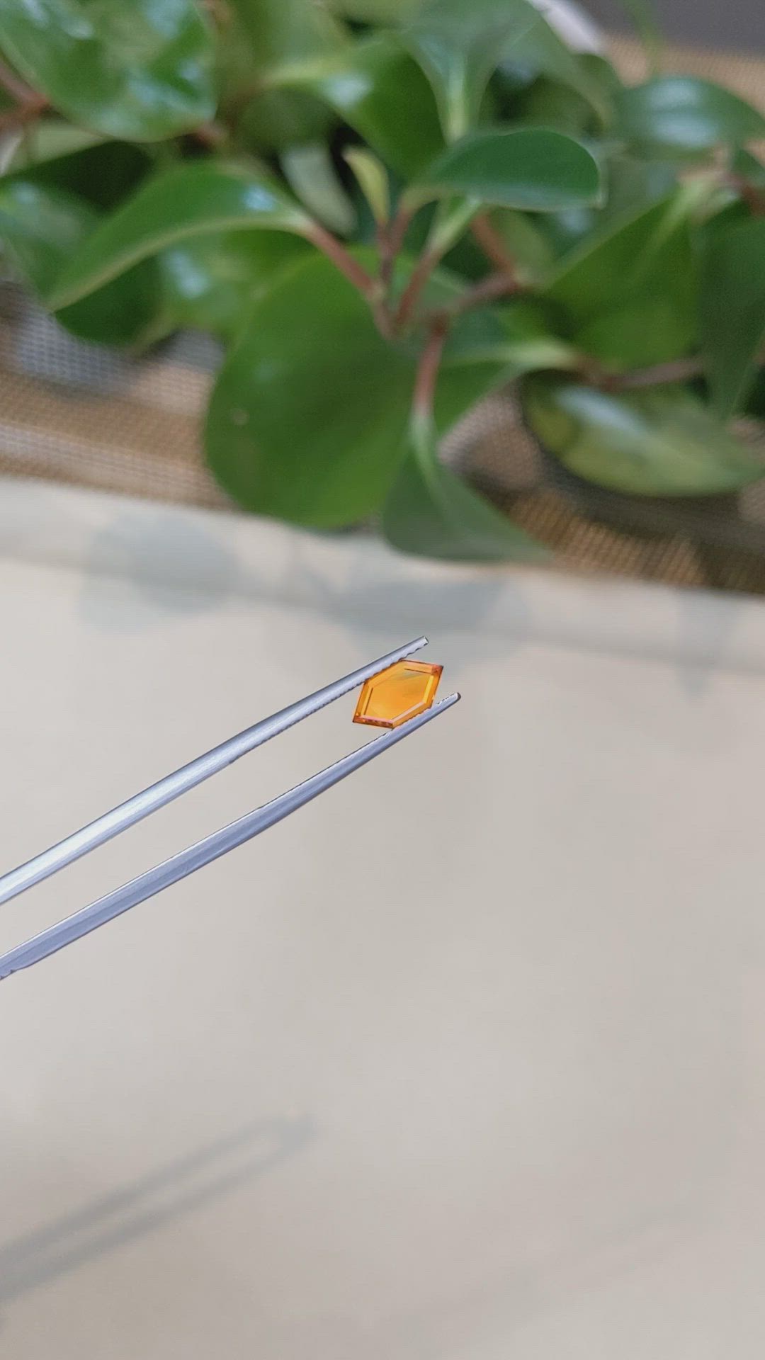 1.28 Ct. Orange Sapphire from Montana Size Video