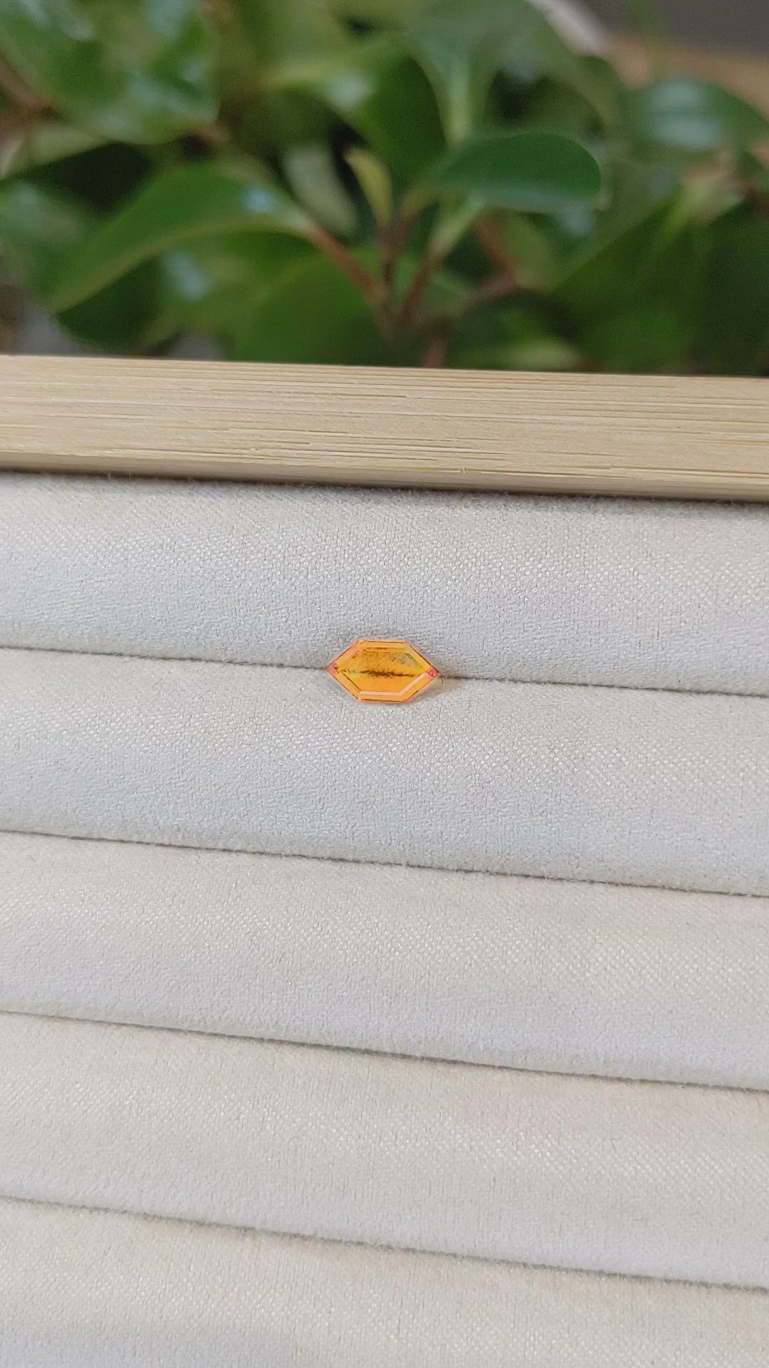 1.28 Ct. Orange Sapphire from Montana Size Video