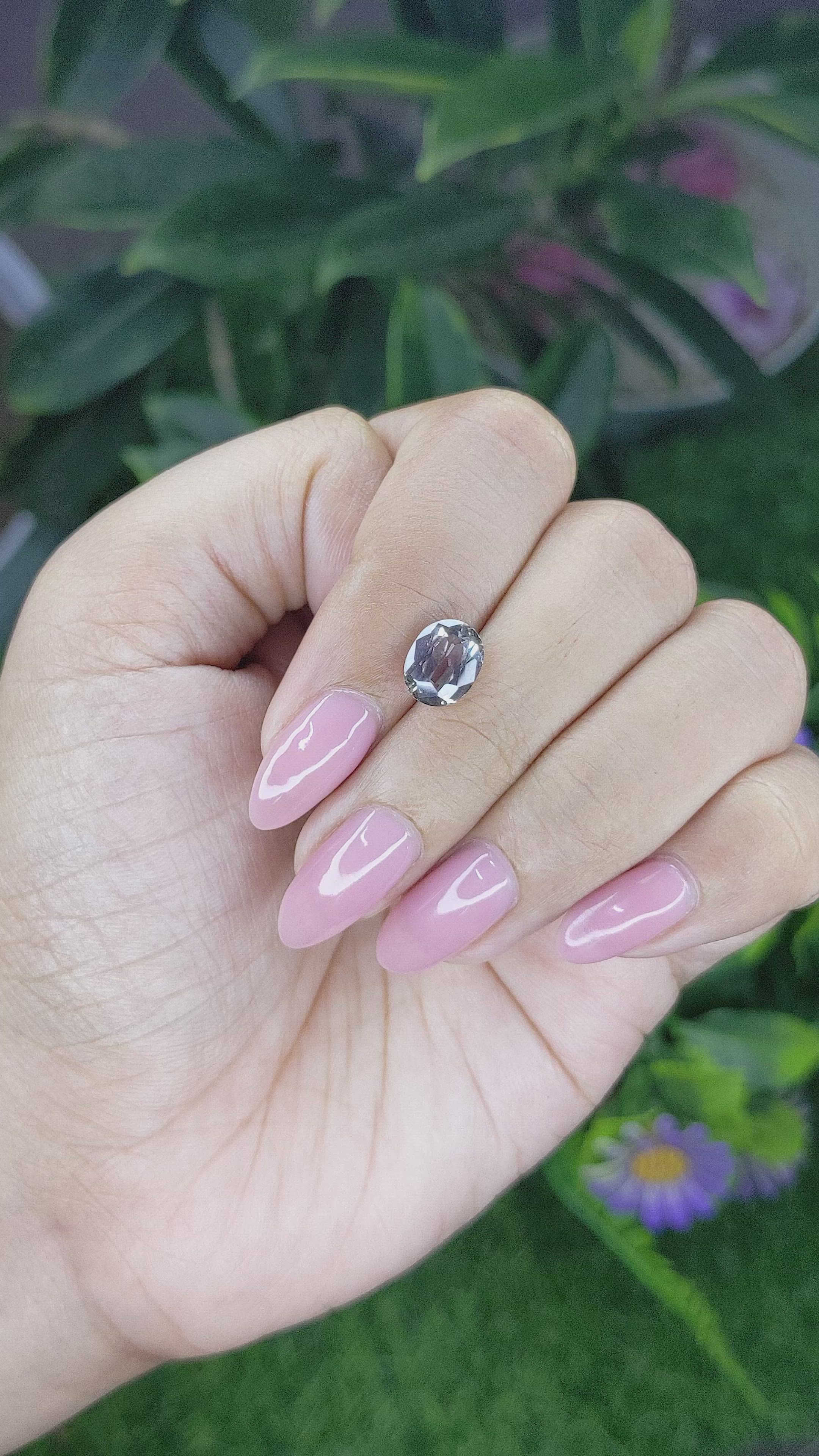 2.15 Ct. Color Change Sapphire from Ceylon (Sri Lanka) Size Video