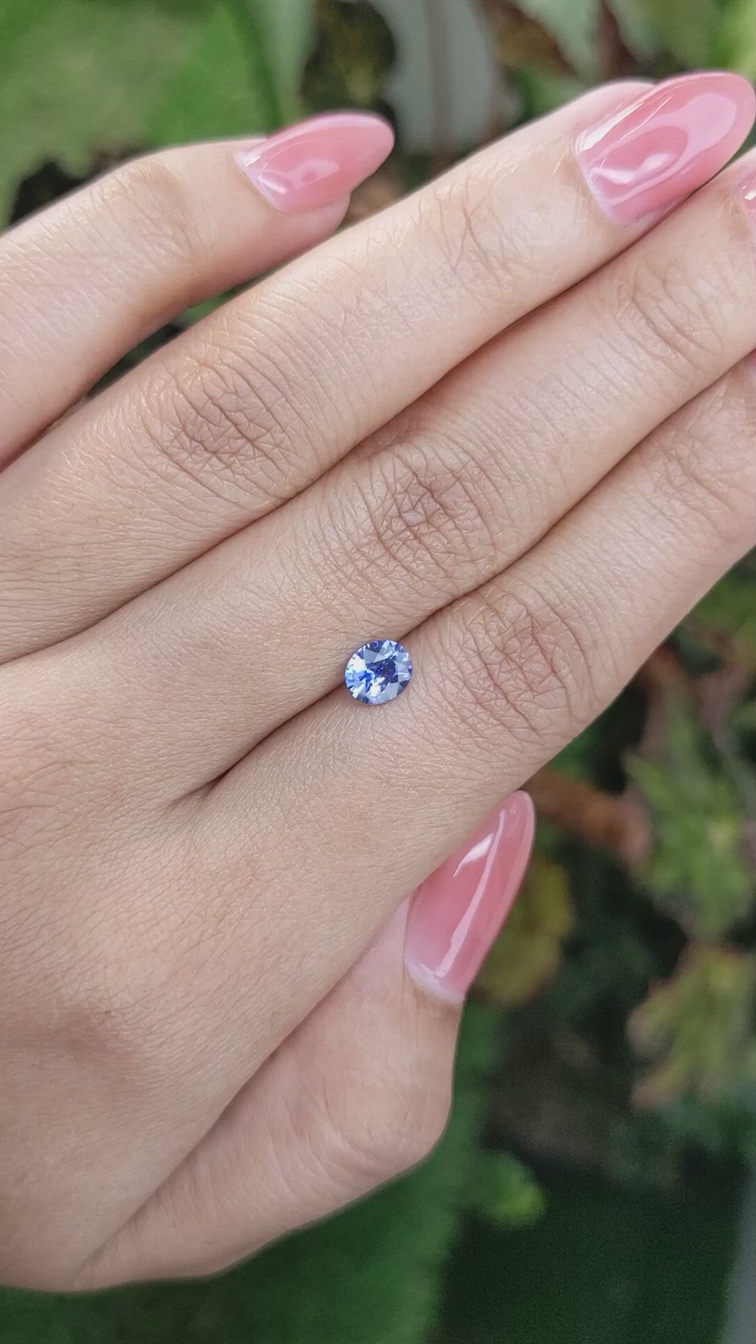 0.68 Ct. Blue Sapphire from Ceylon (Sri Lanka) Size Video